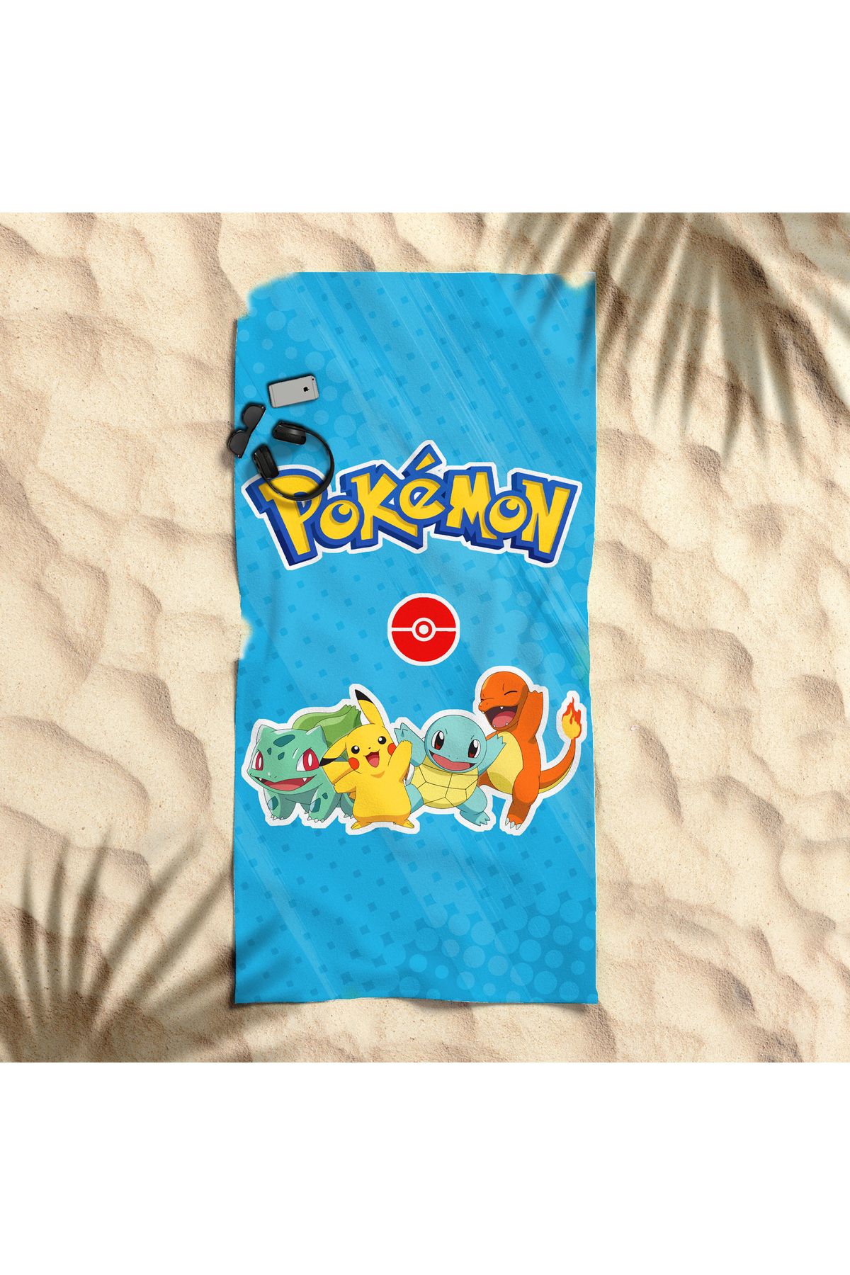 hediyechy GİFT DUVET COVER pokemon baskılı piaj havlusu