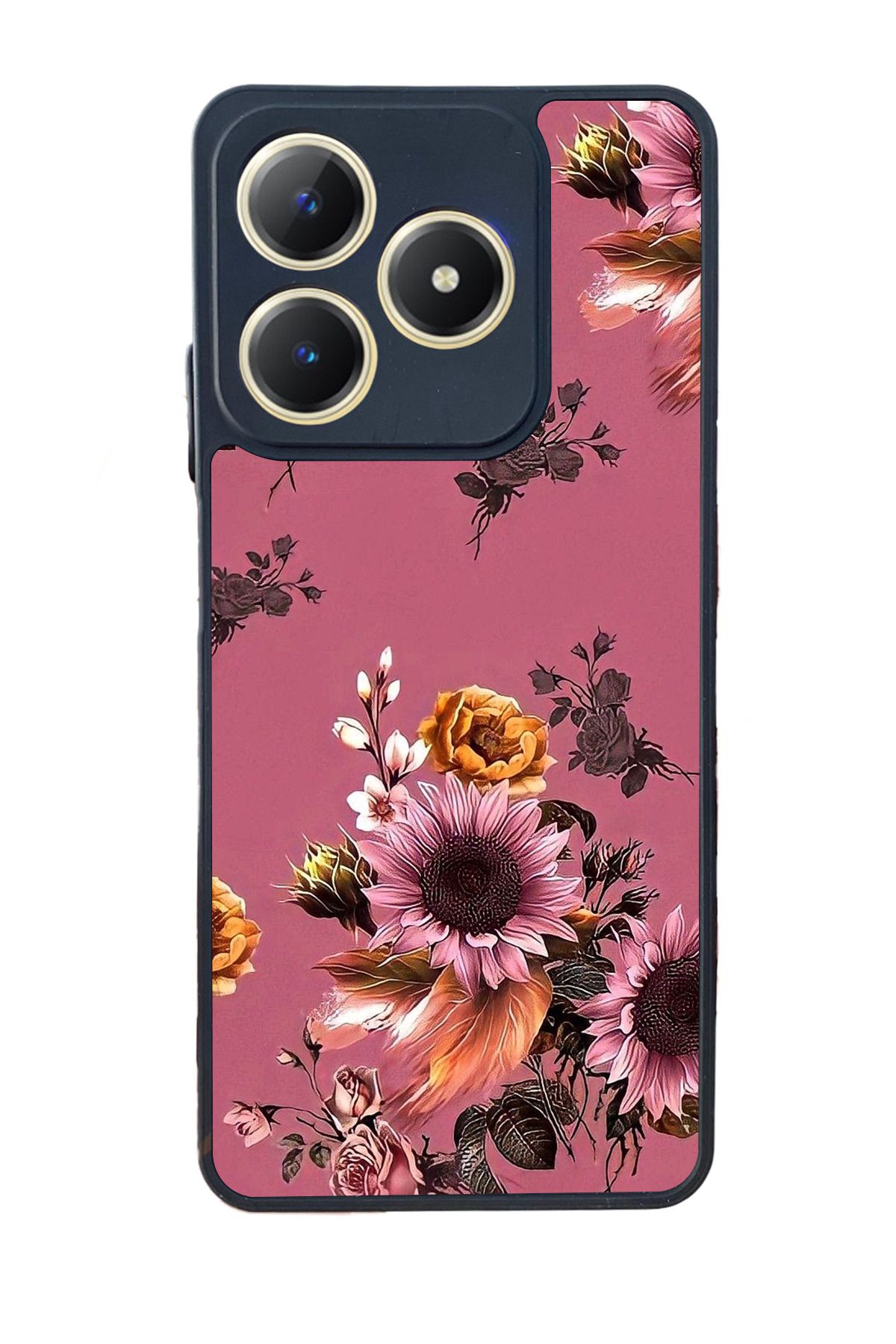 realme C61 Mat Uyumlu Siyah Kılıf – Yumuşak Silikon, Koruyucu, Şok Emici Kapak