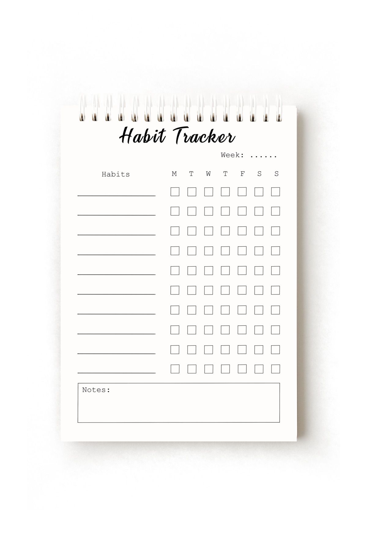 Handeto Kraft Sade Minimalist İngilizce Alışkanlık Takibi, Habit Tracker, A5 Habit Tracker, Rutin Defteri, Planner
