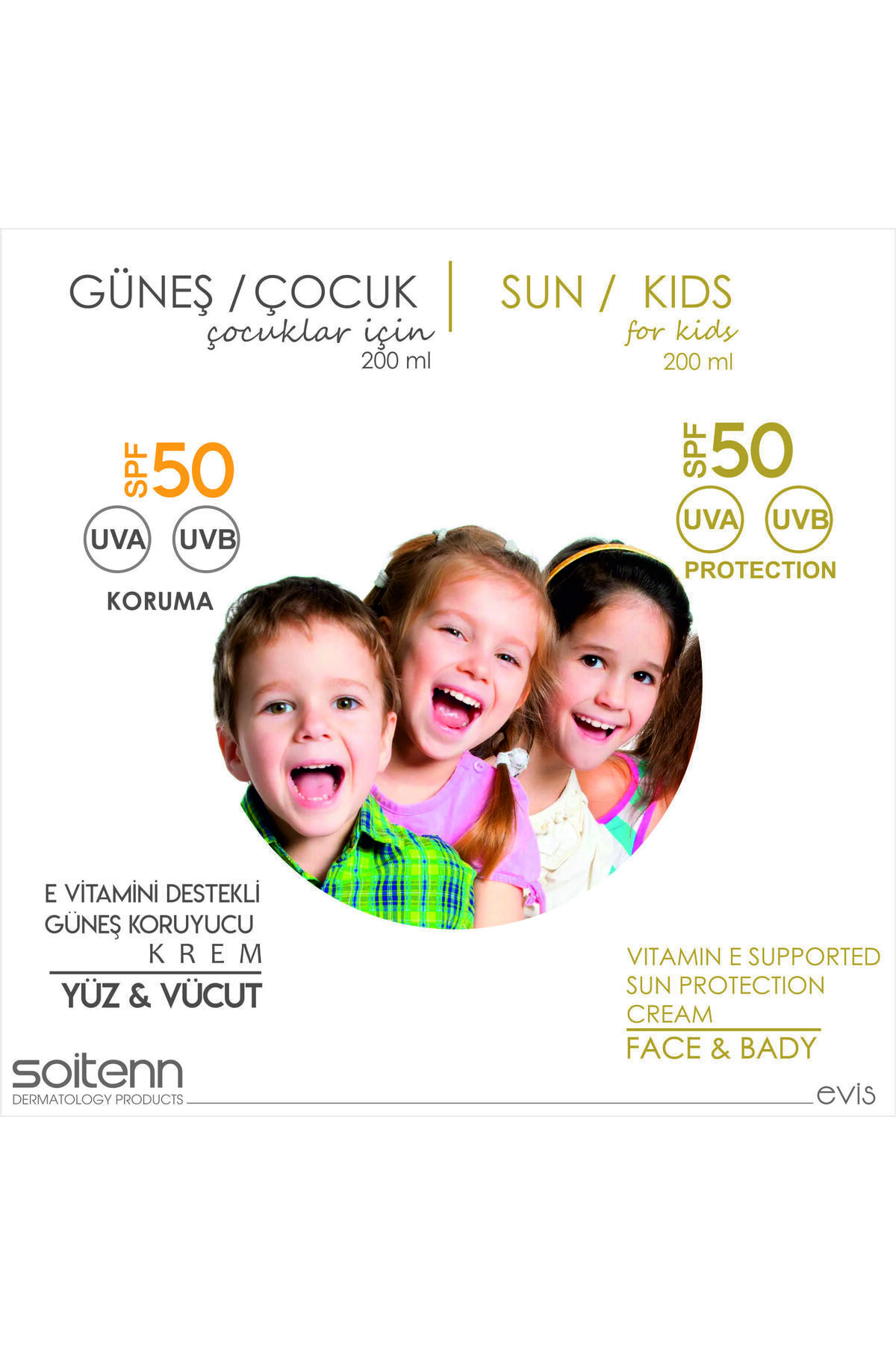 SOİTENN soitenn SUN KİDS GÜNEŞ KREMİ çocuklar için 100 ml fotoğrafı 2 (önizleme)
