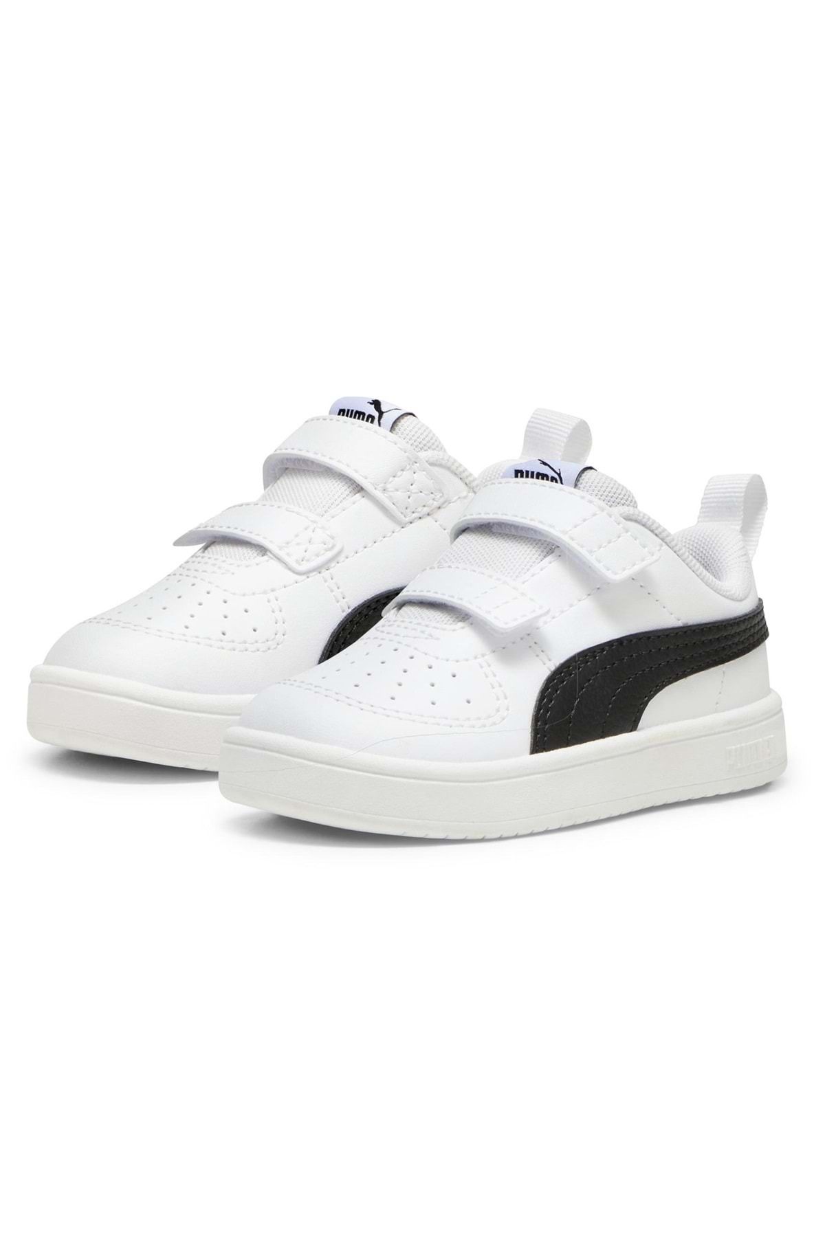 Puma Rickie V Inf 391328-37 Ortopedik Bebek Spor Ayakkabı BEYAZ-SİYAH