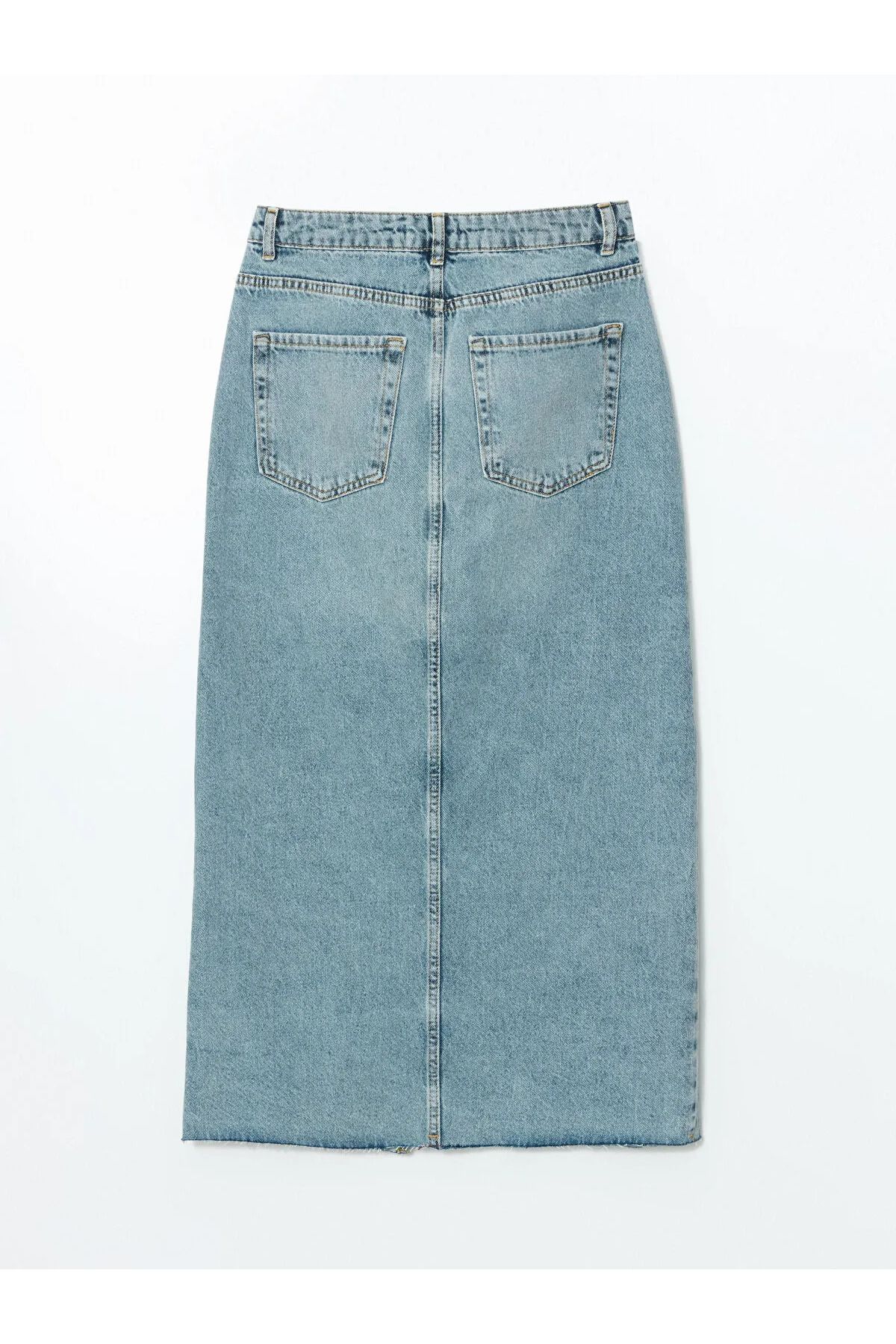 LC Waikiki Dar Fit Kadın Jean Etek