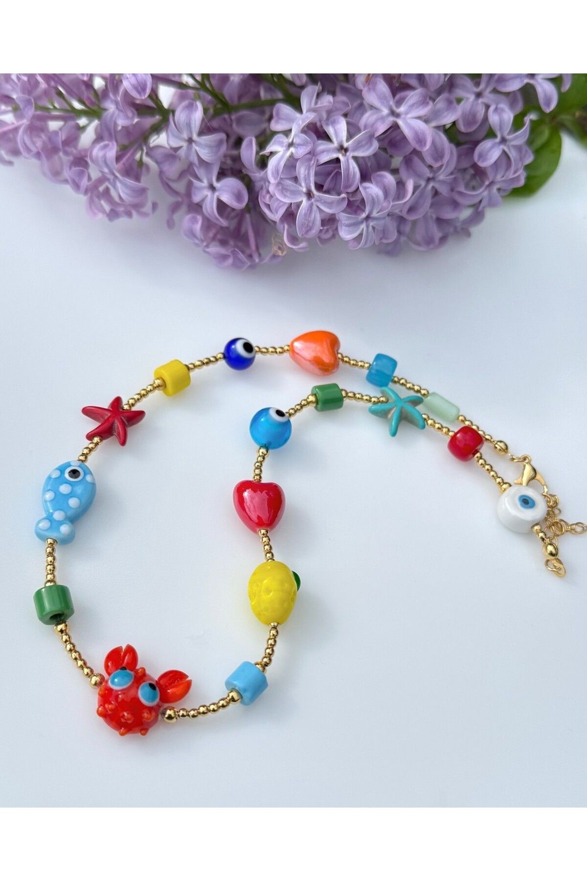 NETA TASARIM Crab Mix Kolye