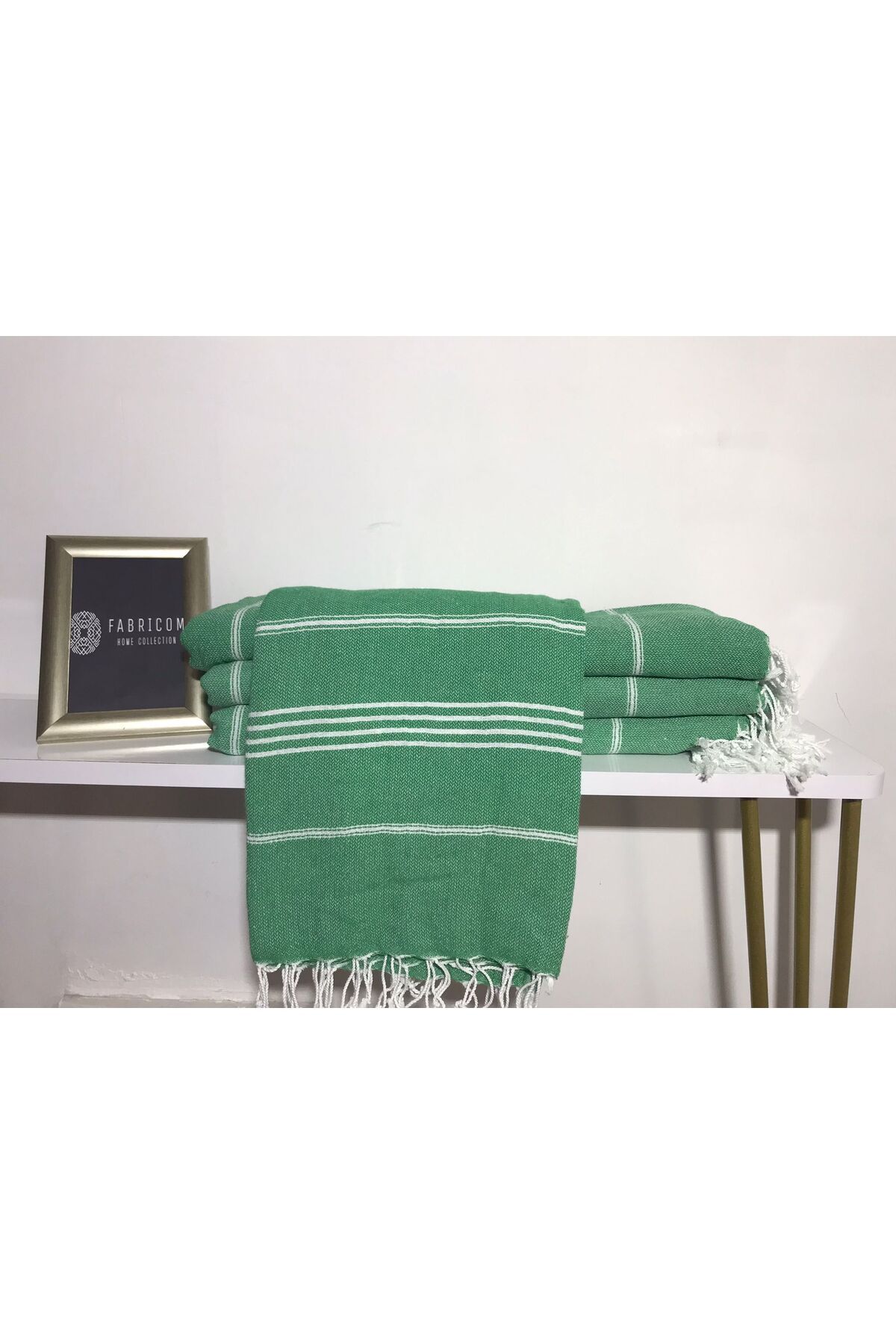Fabricom Home Collection TESSERA MİNT YEŞİL PEŞTEMAL HAVLU