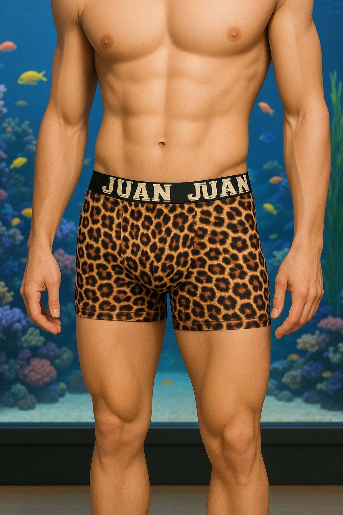 DELORİA juan raul leopar desenli boxer terletmez