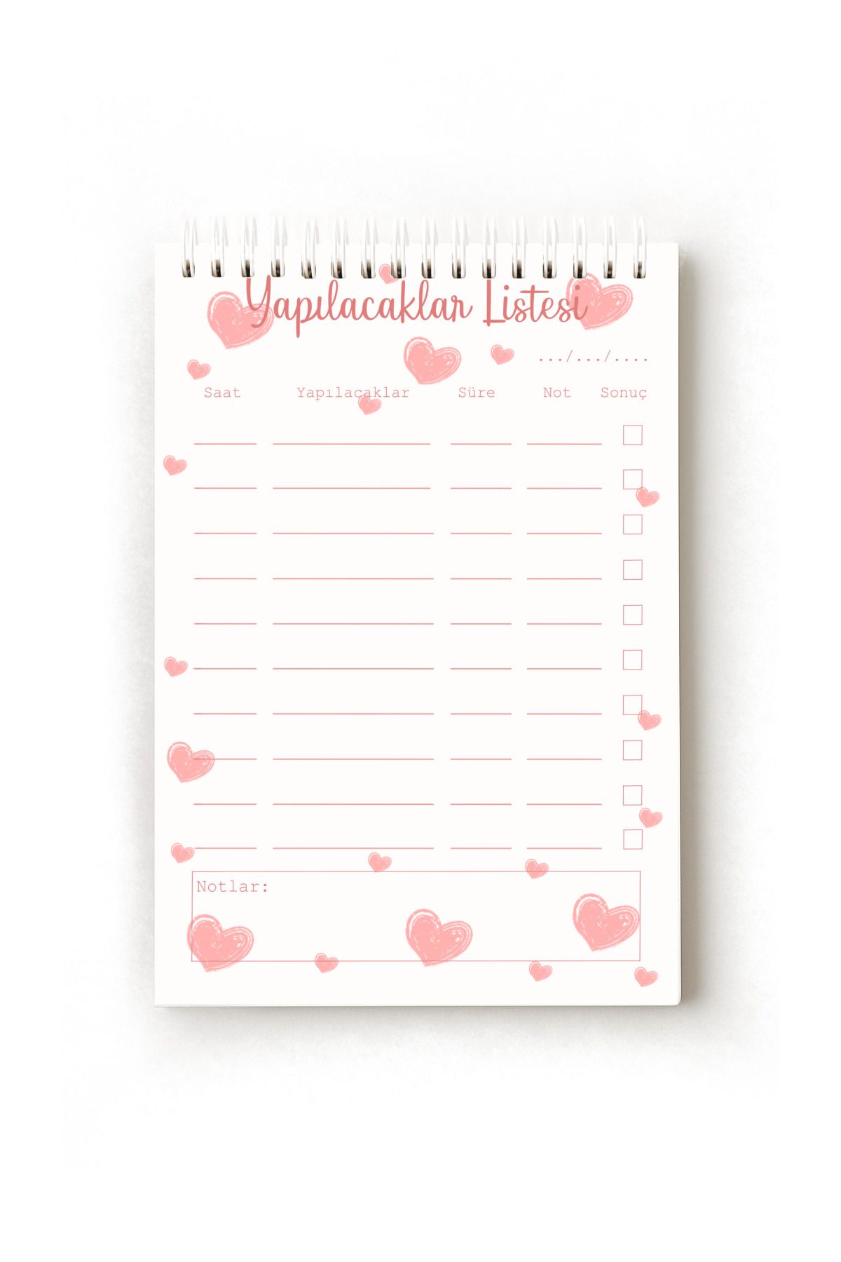 Handeto Kraft Kalp Temalı Türkçe Alışkanlık Takibi, Habit Tracker, A5 Habit Tracker, Rutin Defteri, Zinciri Kırma