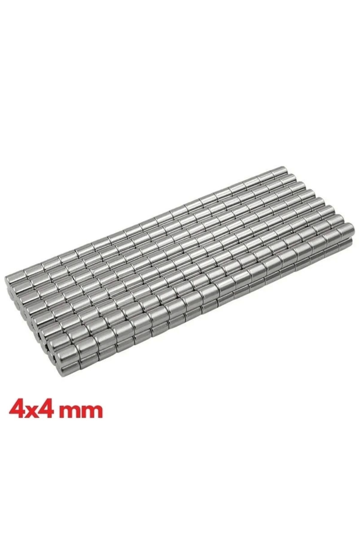 OurStyles 2000 Adet 4x4 Mm Yuvarlak Neodyum Mıknatıs