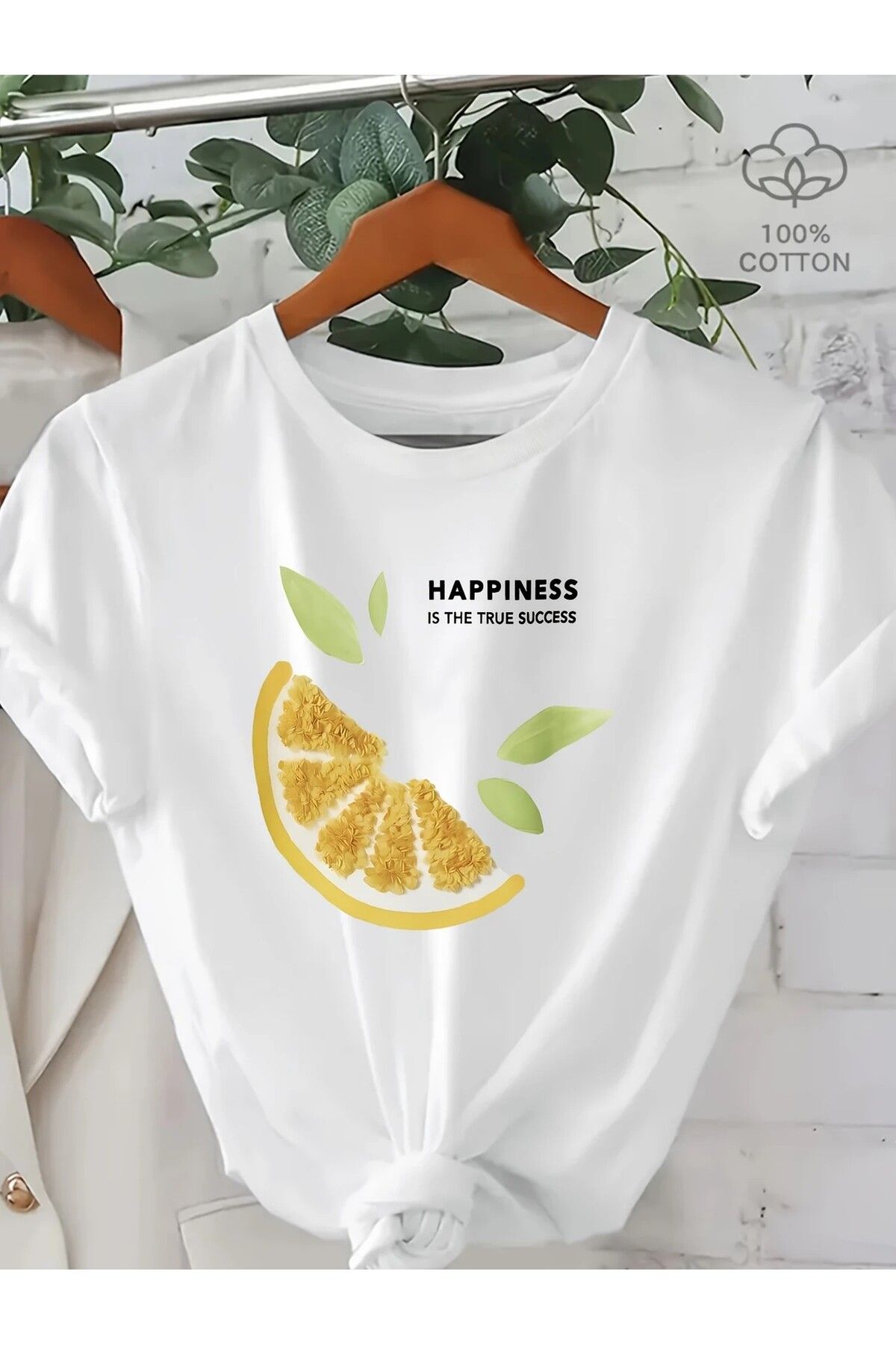 LEIVOR Happiness Baskılı Kadın T-shirt