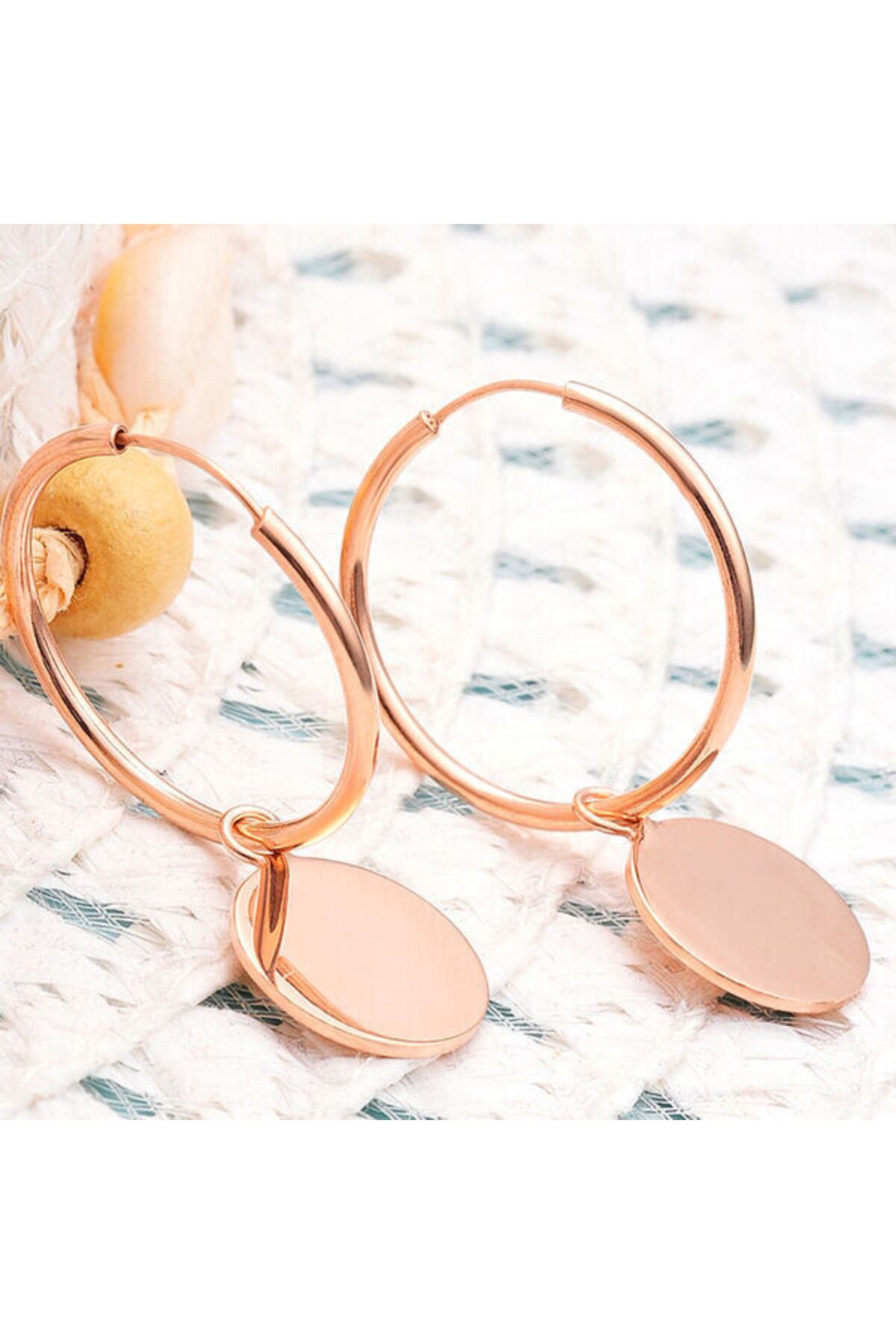 shop Rose Sallantılı 925 Ayar Gümüş Küpe