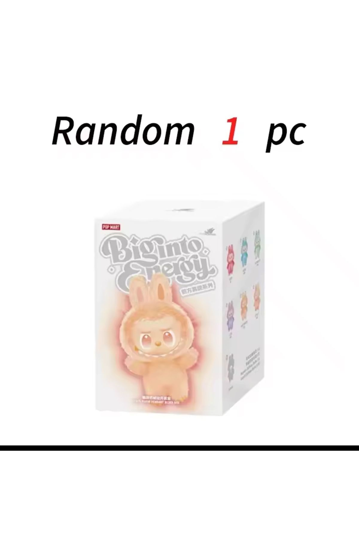Pop Mart Labubu big into energy charm çanta charmı aksesuar peluş (blind box)
