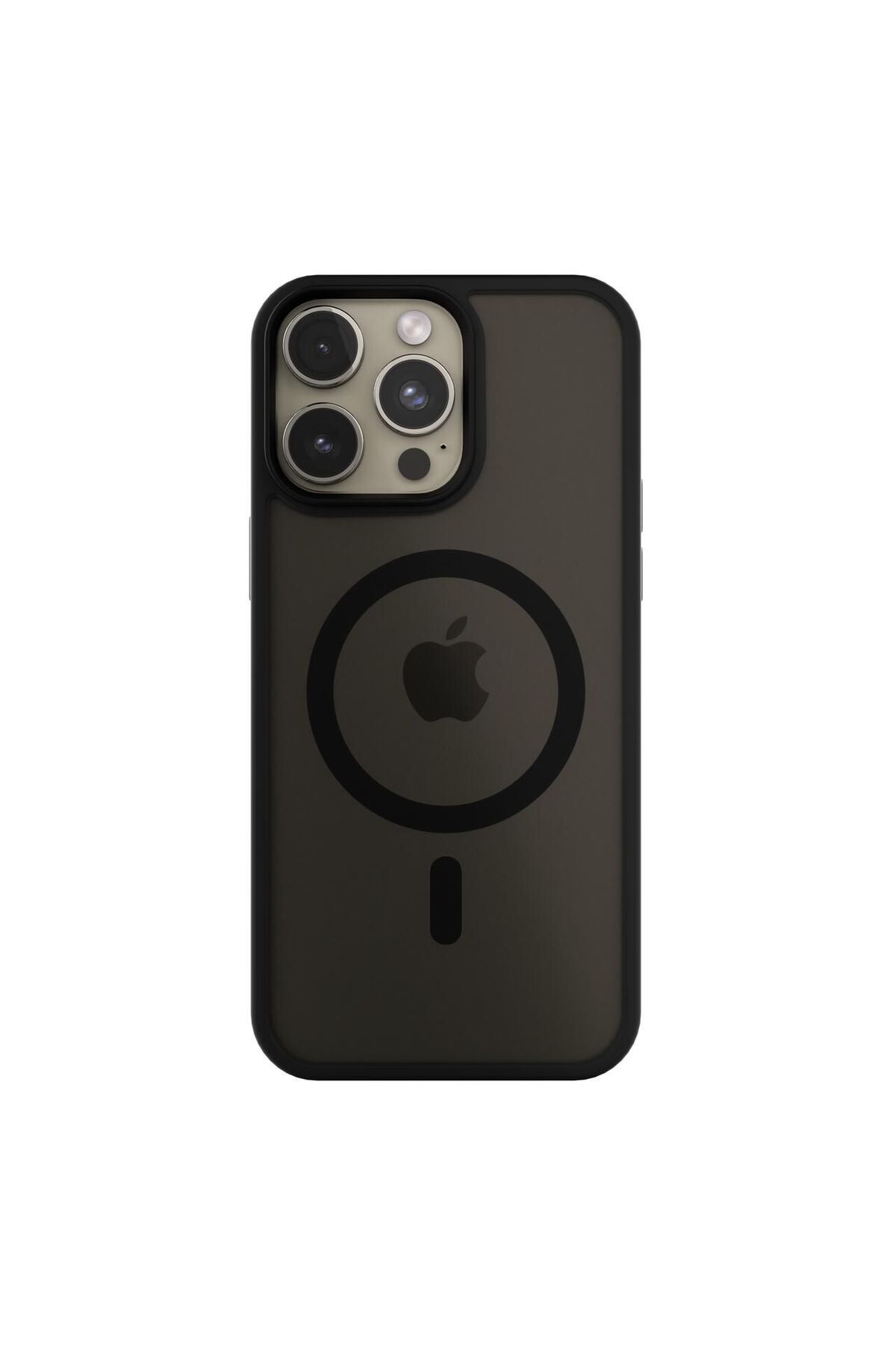 damperglass Premium Matte Magsafe Siyah Kılıf - iPhone 15 Pro Max