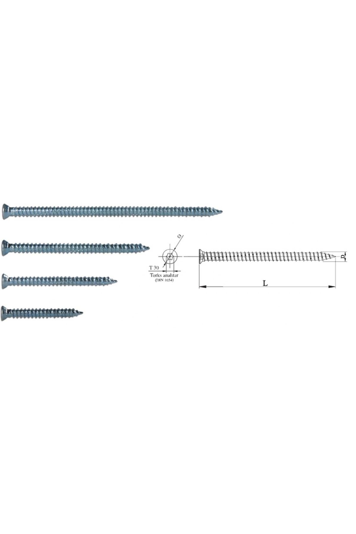ShopNova Buldex Vida 7,5X100 Dubelsiz Vida 10 cm 10 Adet