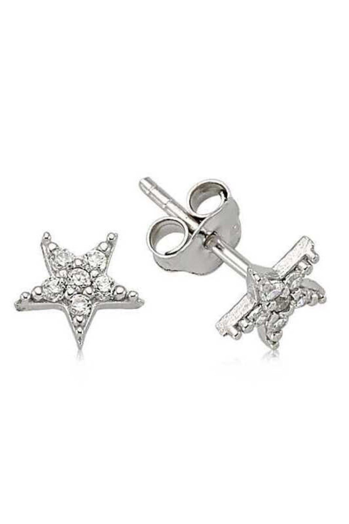 shop Yıldız Çivili 925 Ayar Gümüş Küpe