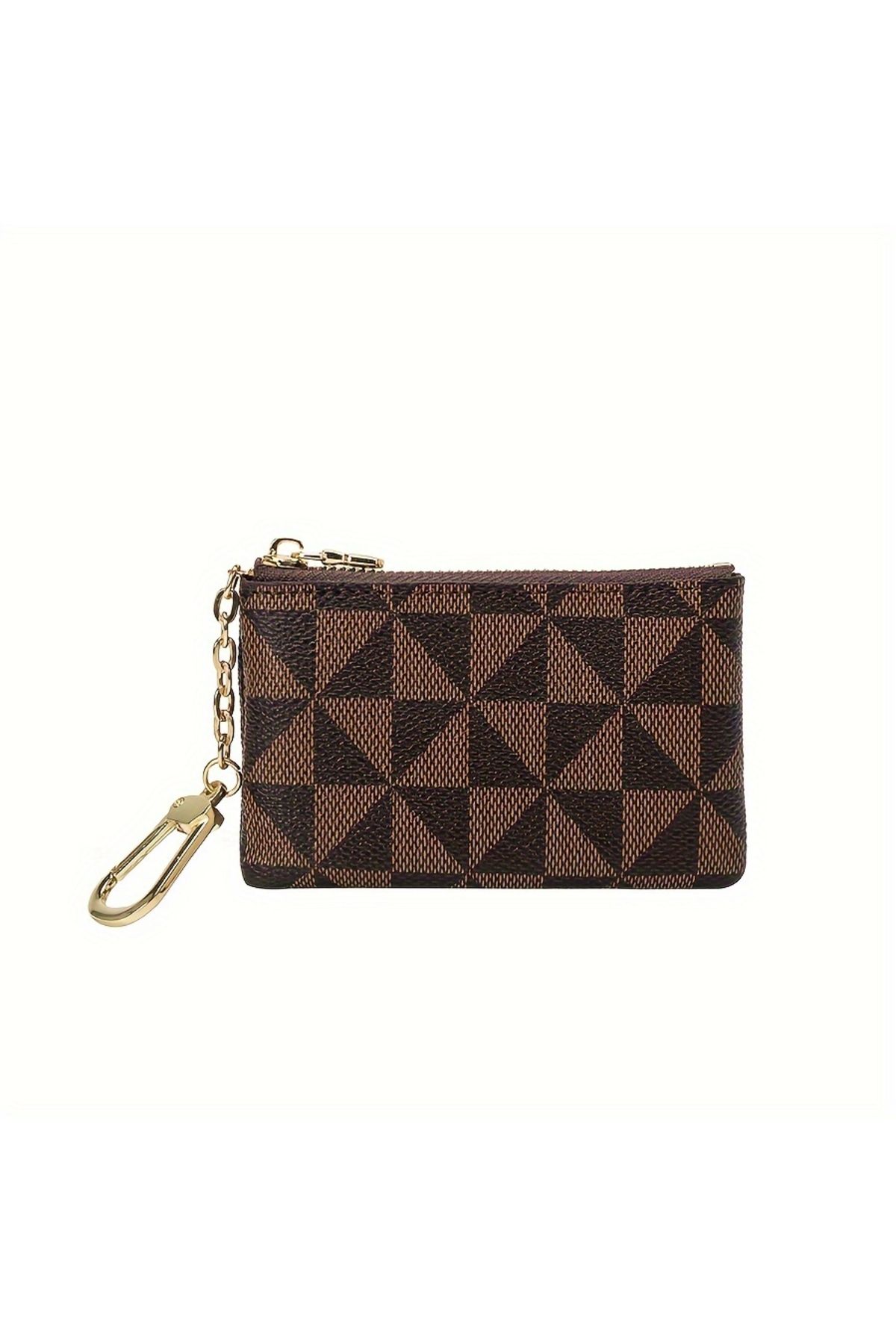 Fivy Suni Deri Vintage Desenli Mini Cüzdan, Mini Cüzdan Anahtarlık, Mini Cüzdan Charm