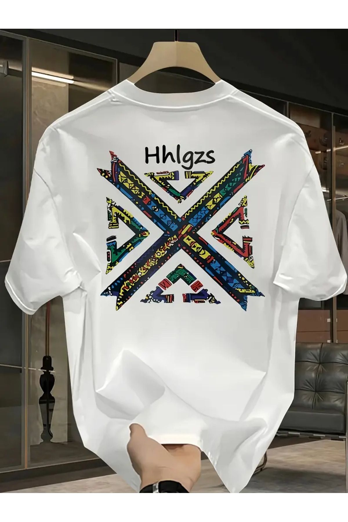 AEMİ Unisex Oversize Bisiklet Yaka T-shirt