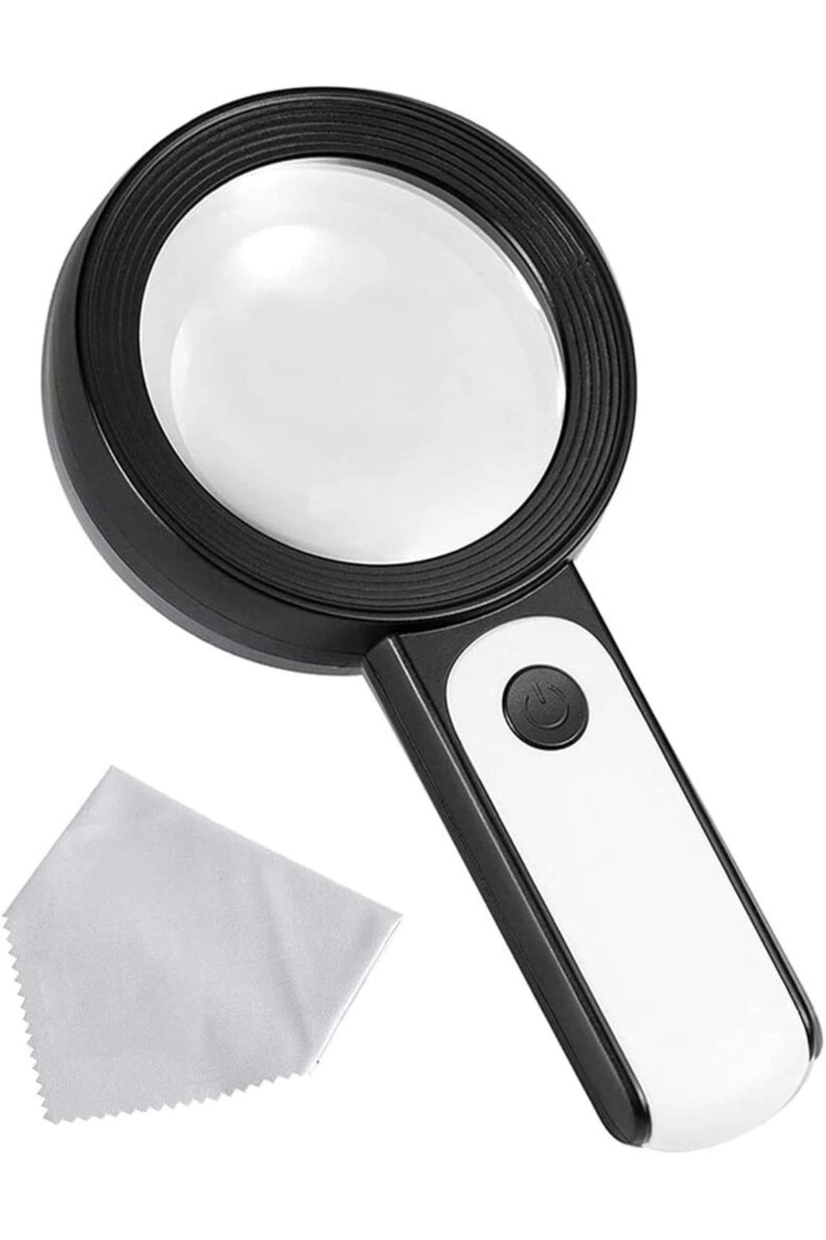 OurStyles -30x -12ışıklı Büyüteç Taşınabilir Çıft Katmanlı Optik Cam Okuma Büyüteç 2290-18