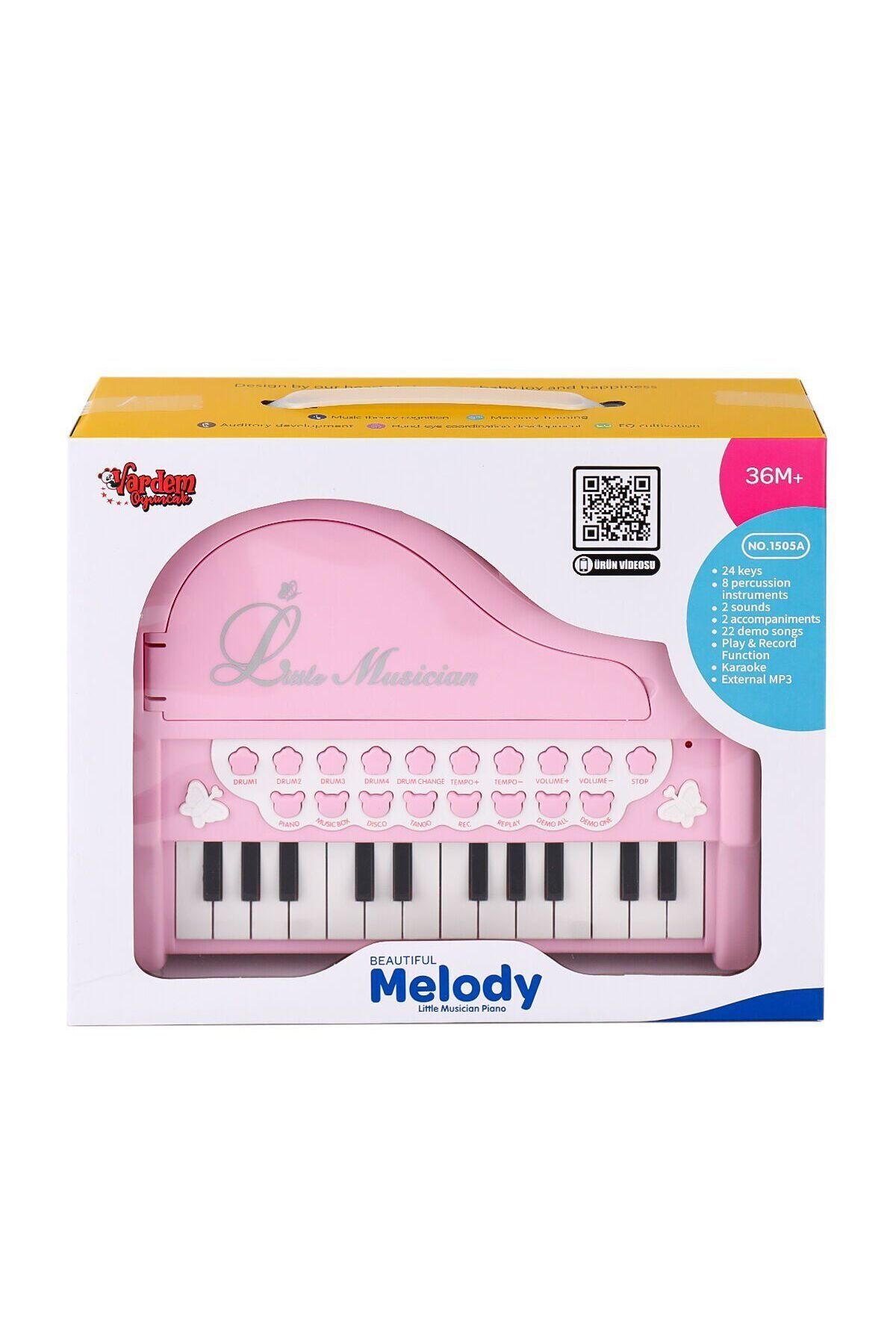 BYR Fırsat Byr Bao-1505A Mikrofonlu Mini Piano 24 Tuş Mp3 Çalar Yeni