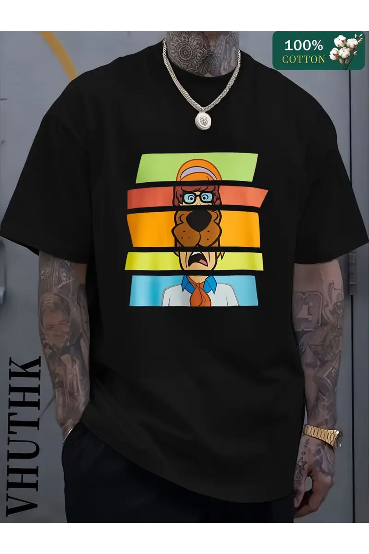 AEMİ Unisex Oversize Bisiklet Yaka T-shirt
