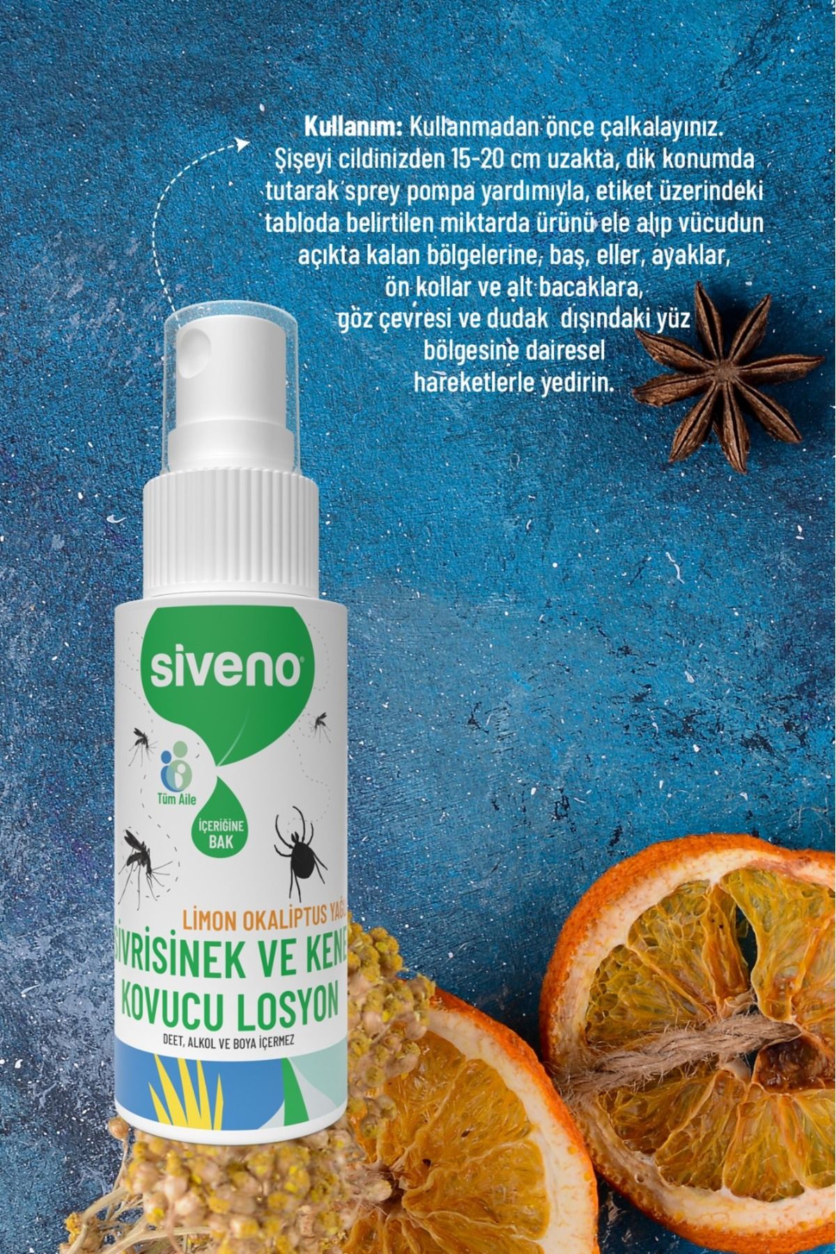 قطره سرم اسپری تعطیلات گیاهی پشه و تیک دفع کننده لوسیون برای مسافرتی ارتفاع 50 میل Siveno