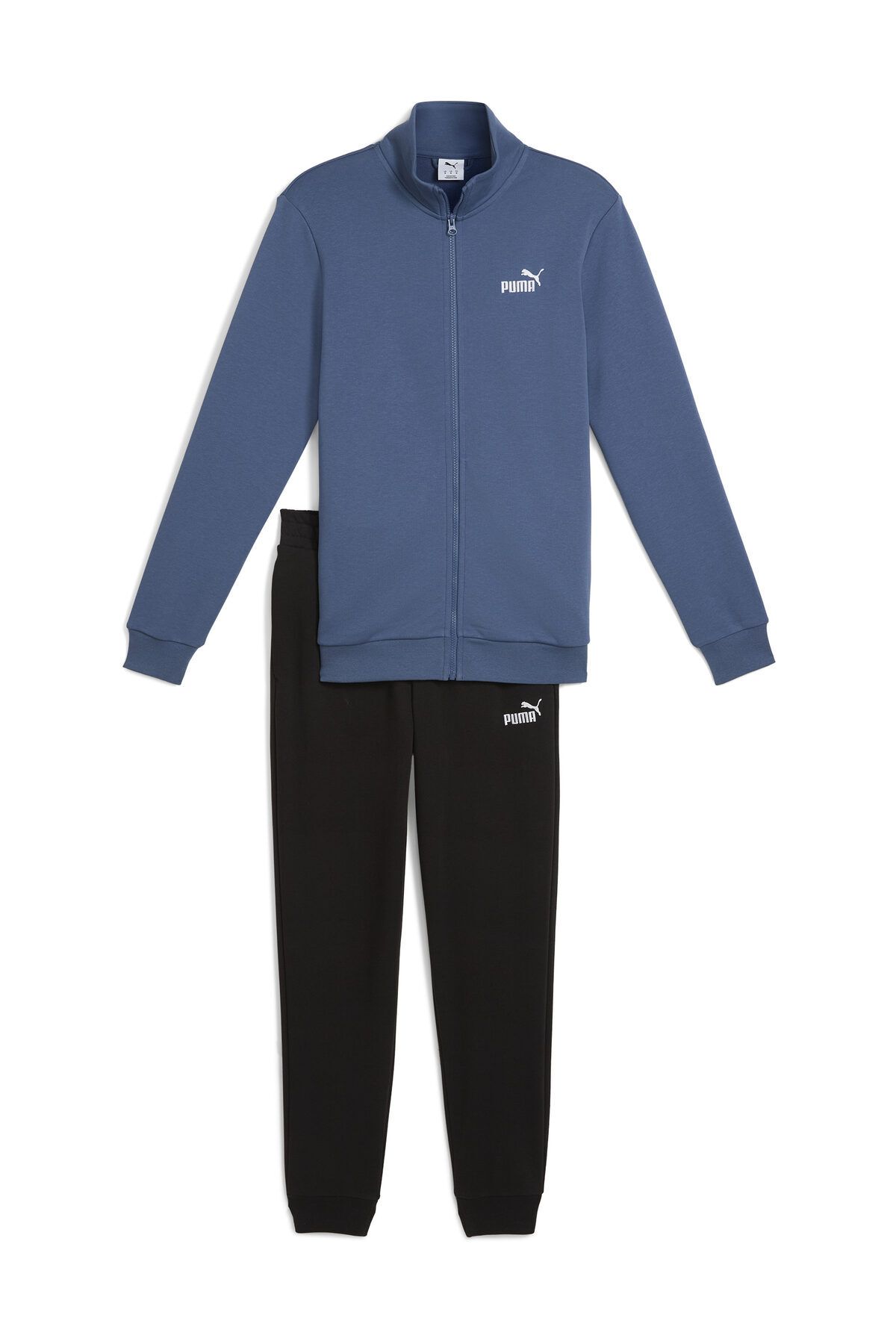 Puma-Knitted suits, regular fit, long sleeve, regular style, stand-up collar, side pockets, knitted, solid color 1