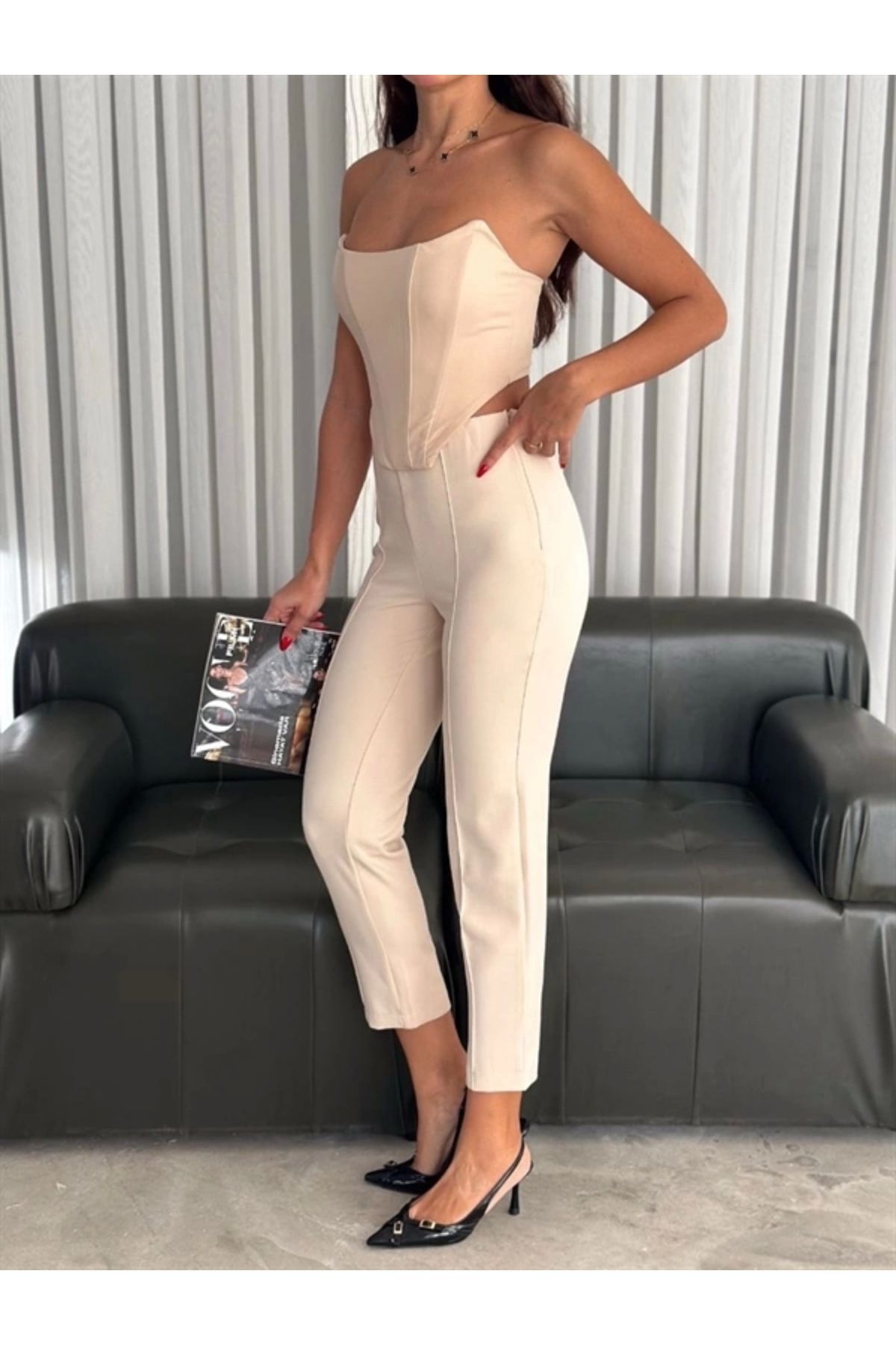 Merev Büstiyer pantolon takım s1011