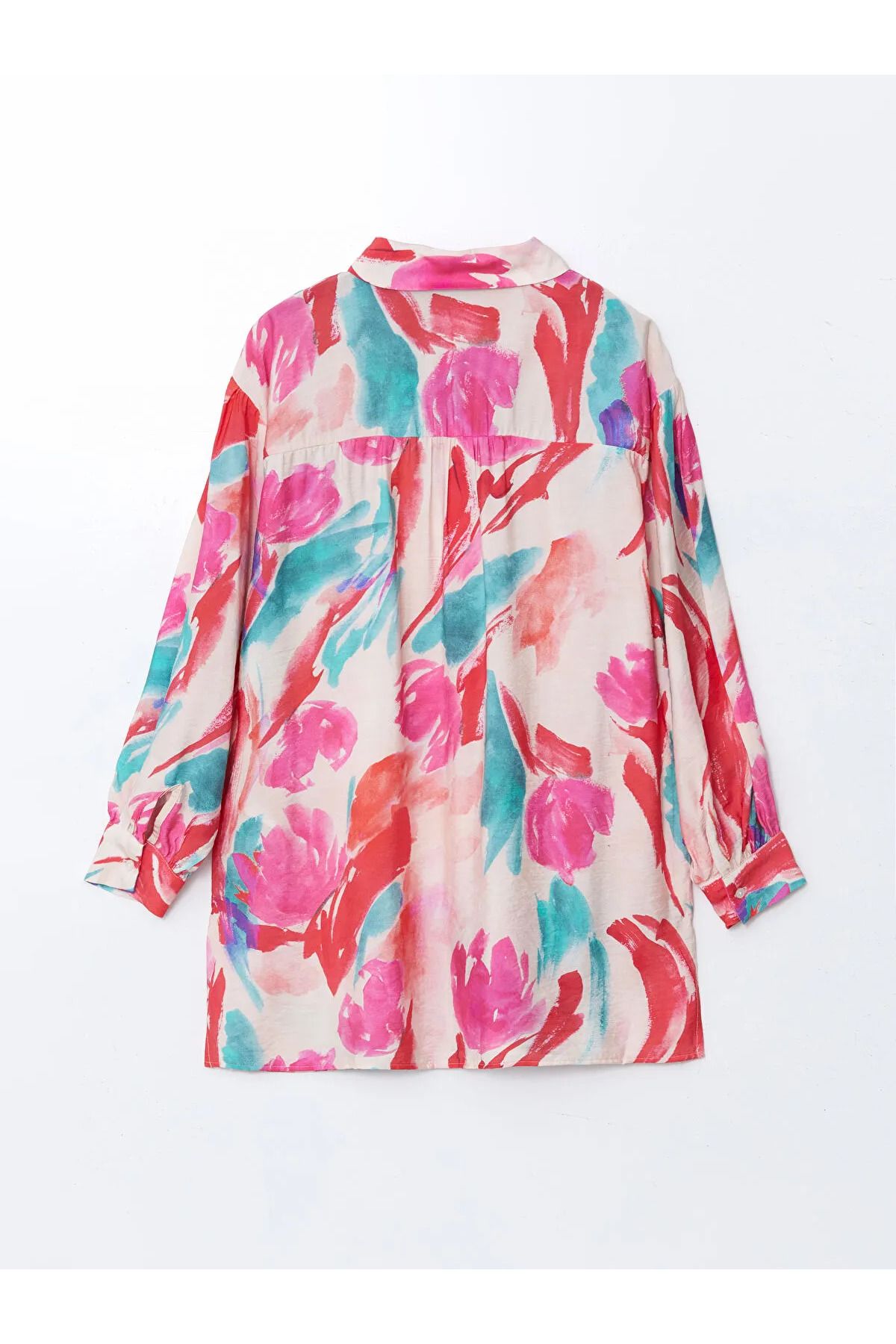 LC Waikiki Desenli Oversize Kadın Gömlek Tunik