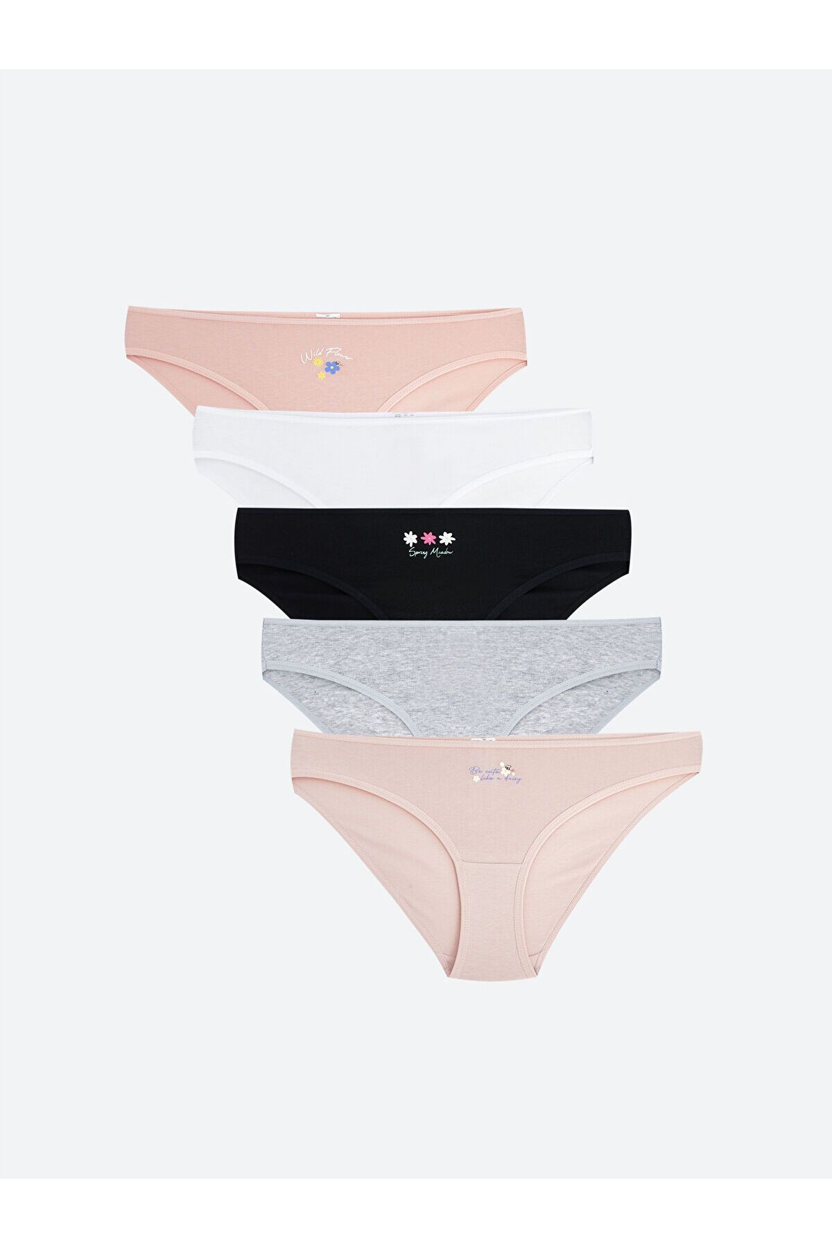LC Waikiki Baskılı Bikini Külot 5'li Paket