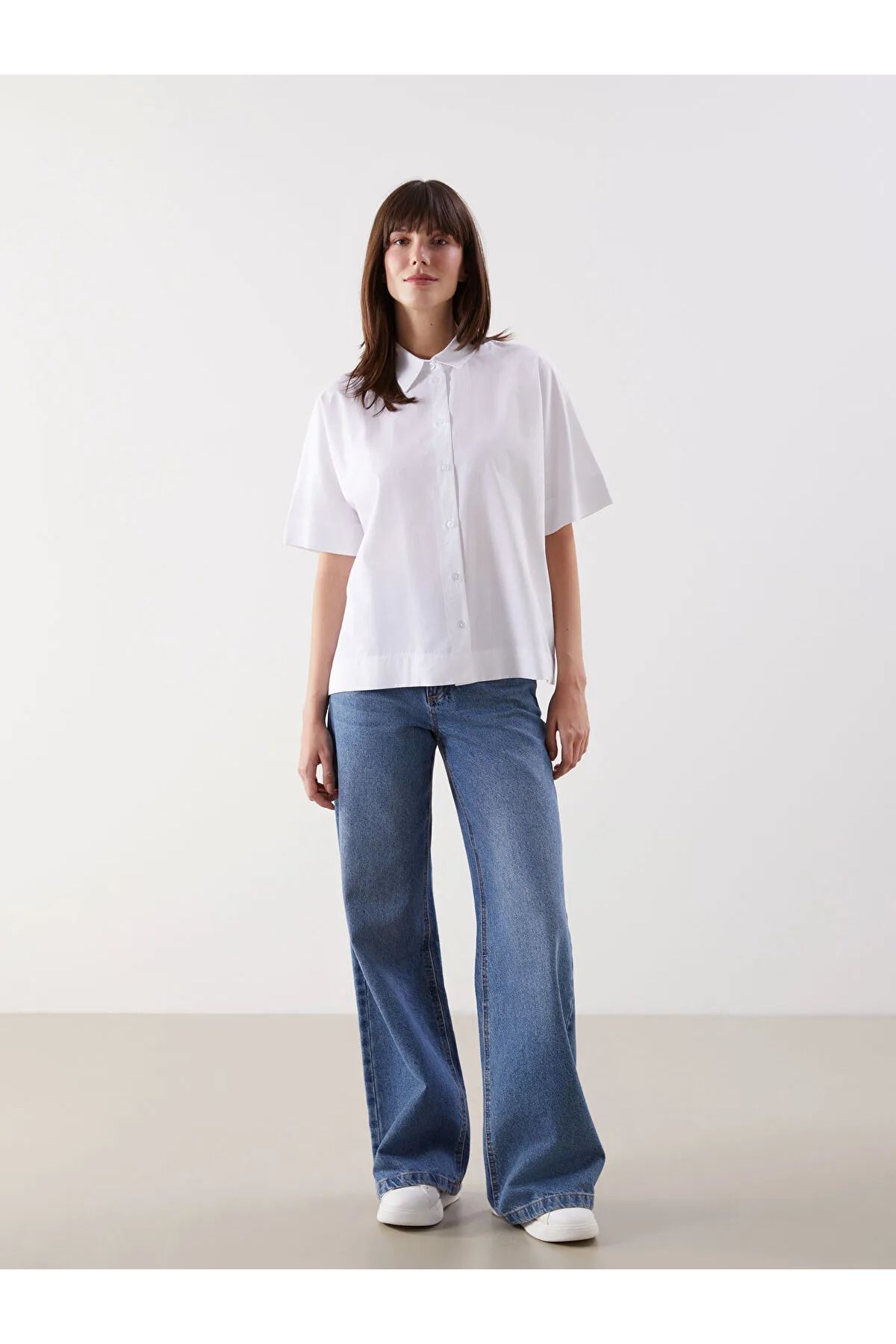 LC Waikiki Oversize Poplin Kadın Gömlek