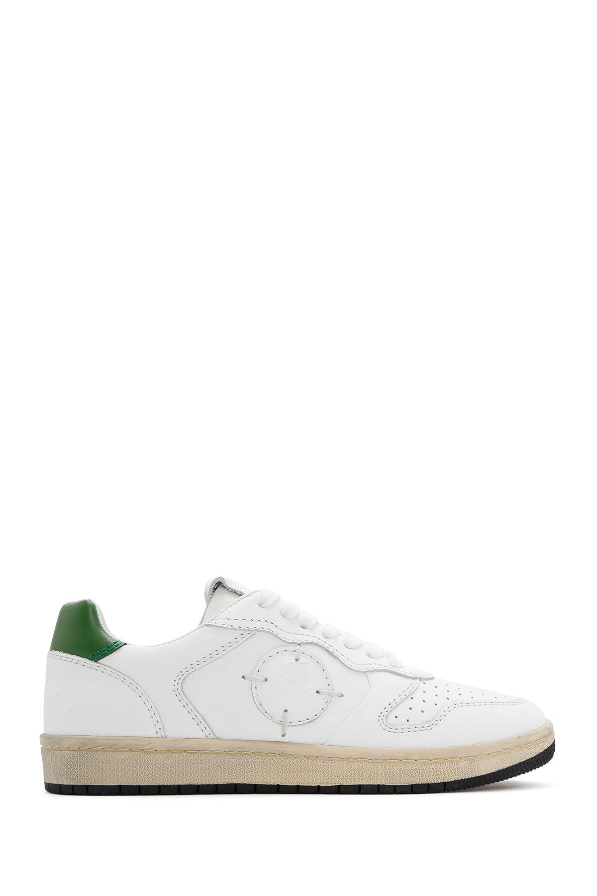 Derimod ACBC x DERİMOD Kadın Beyaz Bağcıklı Deri Sneaker 25SFD435414