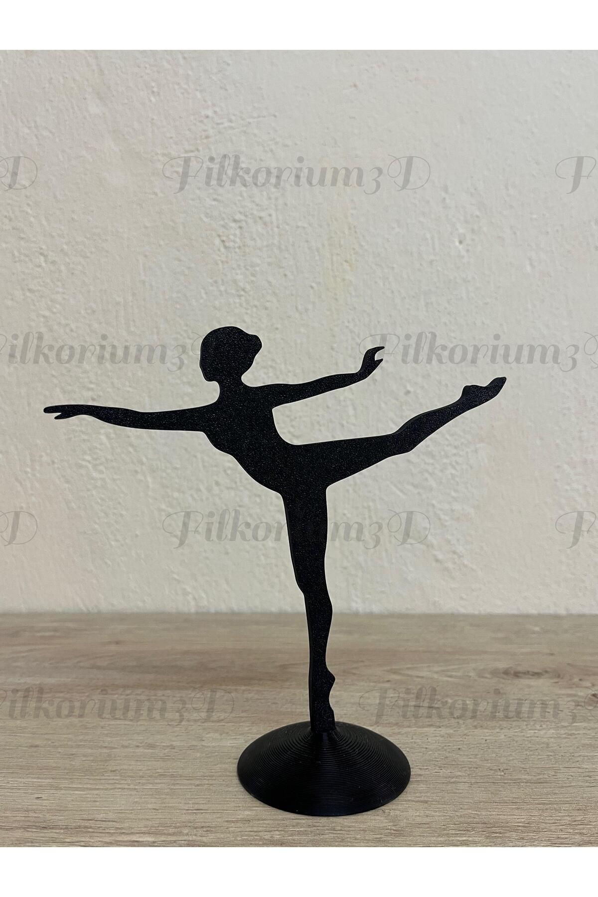 Filkorium3D Dekoratif Balerin Tasarımlı Takı Standı, Düzenleyici, Yüzük/Küpe/Kolye/Takı Askılığı - Sert Plastik