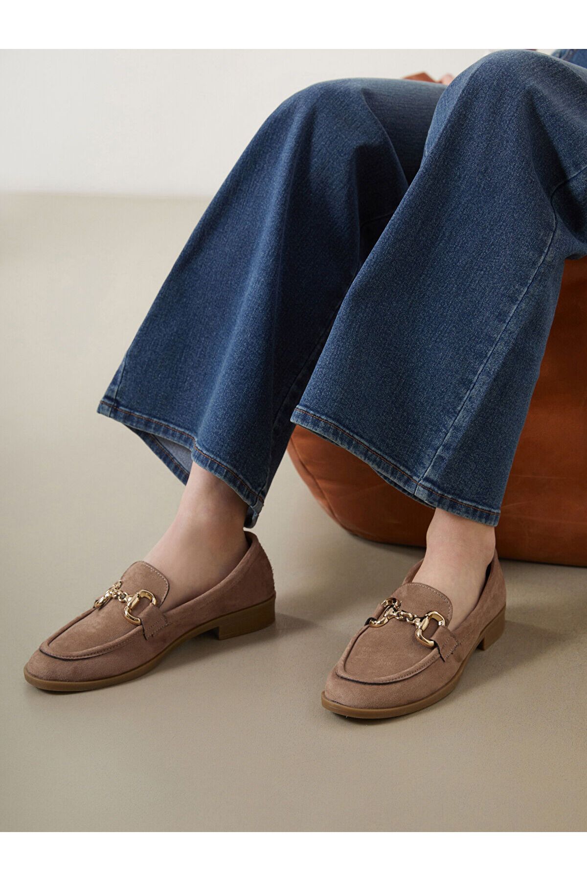 LC Waikiki Metal Tokalı Kadın Loafer Ayakkabı