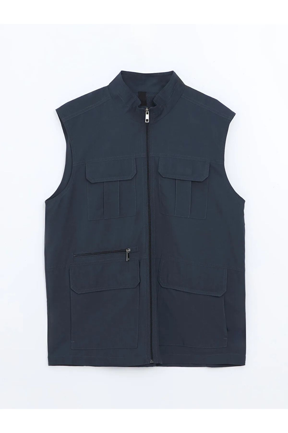 LC Waikiki Vestă De Vânătoare Pentru Bărbați, Cu Guler Vertical, Cu Potrivire Standard Masculin - XL