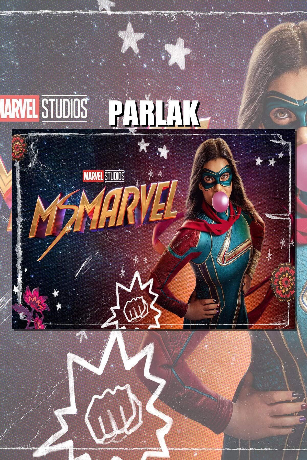 CALLWOOD MS. Marvel Çerçevesiz Dizi Poster - Duvar Kağıdı Yüksek Kaliteli Baskı