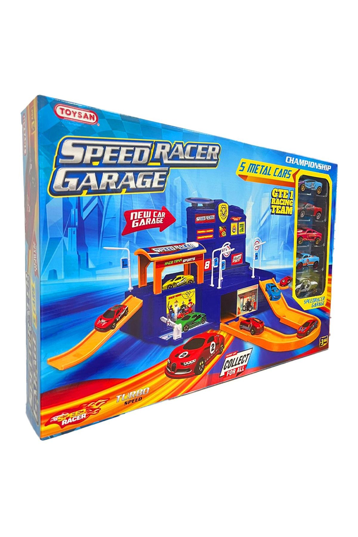 Toysan SPEED RACER GARAGE TOY-33 5 METAL ARAÇ +3