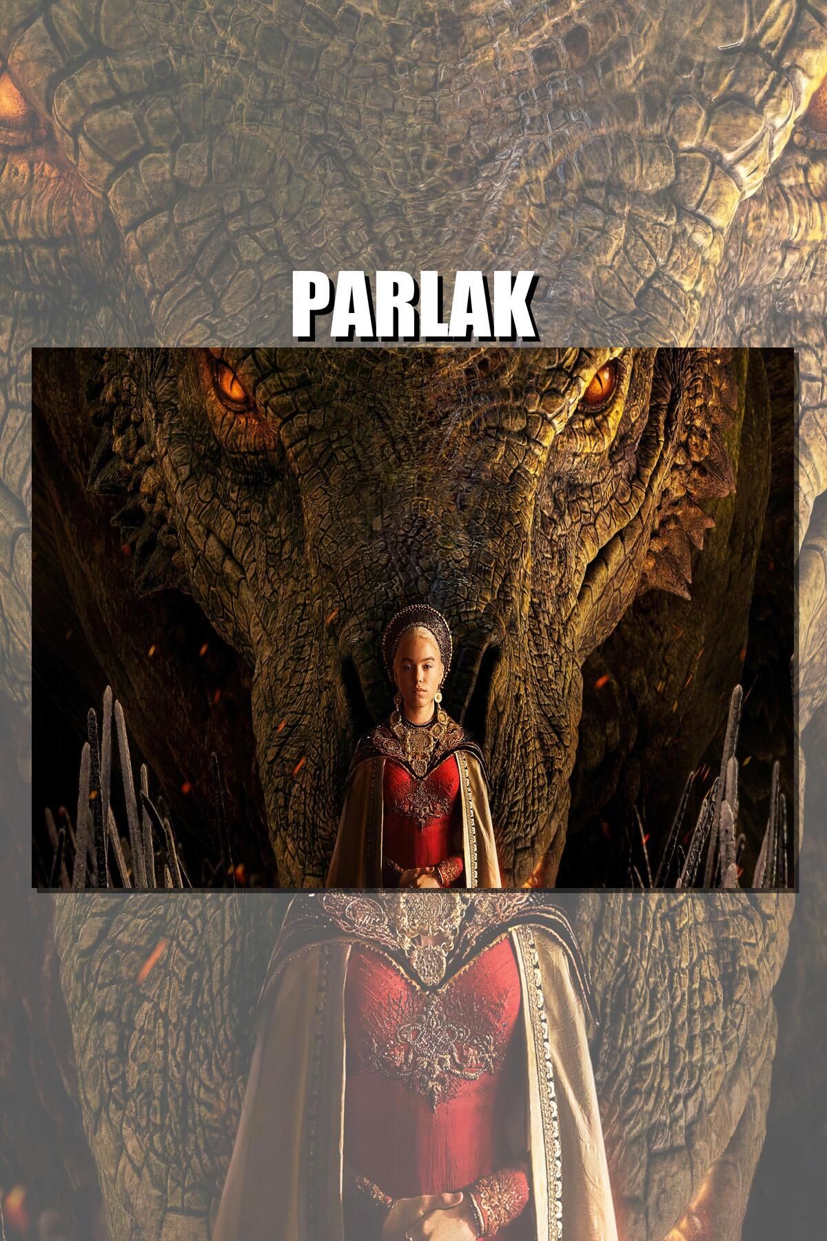 CALLWOOD House Of Dragon Çerçevesiz Dizi Poster - Duvar Kağıdı Yüksek Kaliteli Baskı
