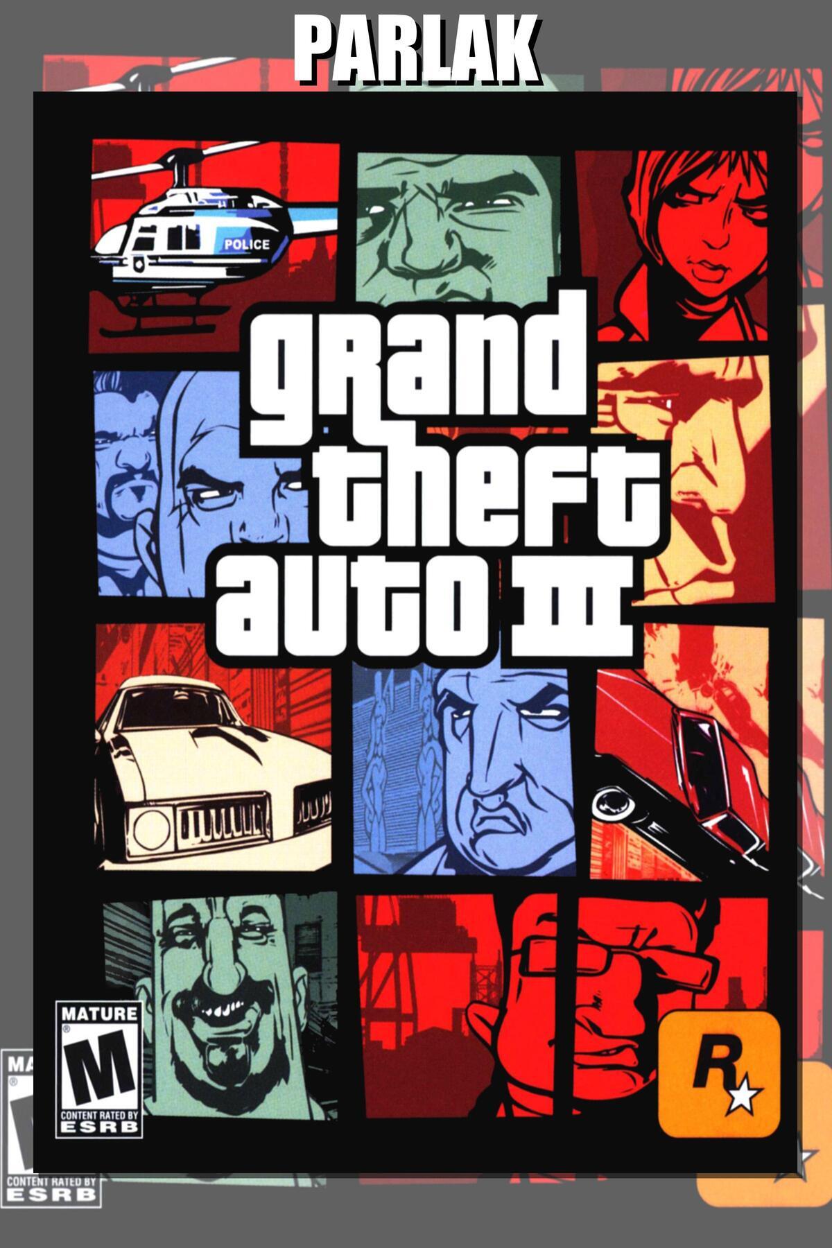 CALLWOOD Grand Theft Auto, GTA Çerçevesiz Oyun Posteri - Duvar Kağıdı Yüksek Kaliteli Baskı