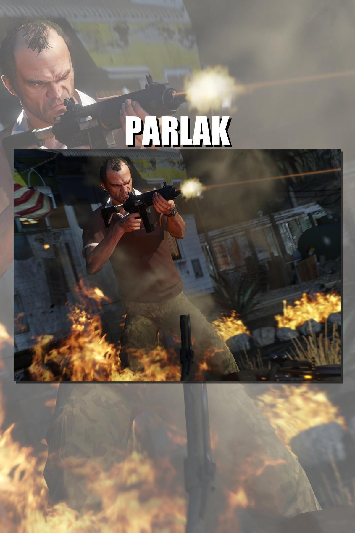 CALLWOOD Grand Theft Auto, GTA Çerçevesiz Oyun Posteri - Duvar Kağıdı Yüksek Kaliteli Baskı
