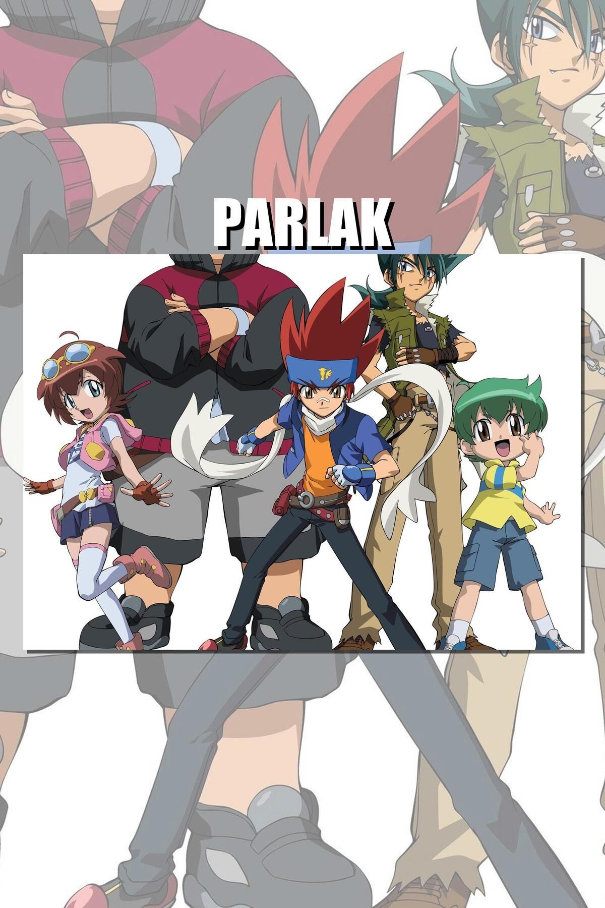 CALLWOOD Beyblade Çerçevesiz Anime Dizi Poster - Duvar Kağıdı Yüksek Kaliteli Baskı