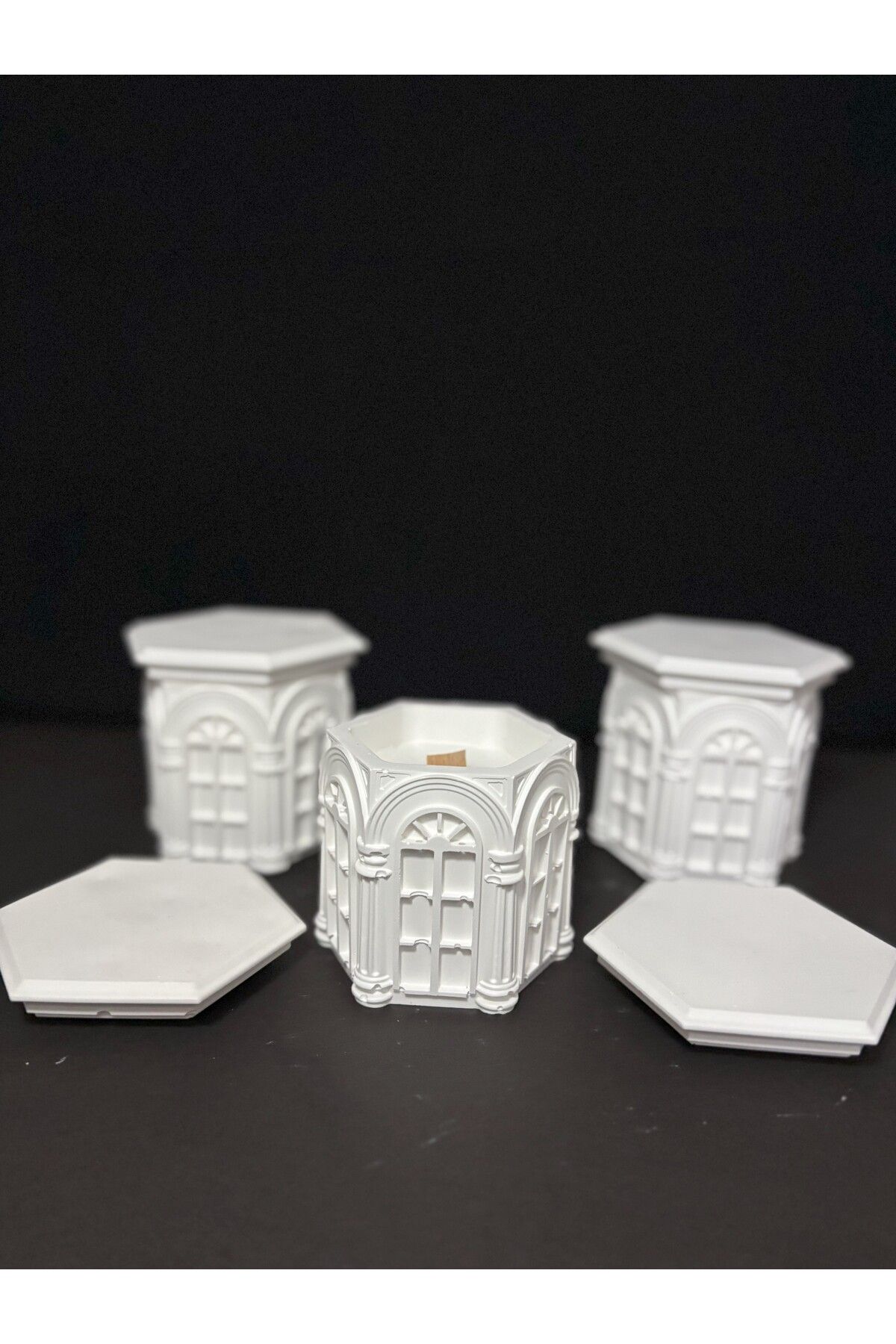 ATÖLYE VİVA Roma mumluk %100 soya wax mum Takı kutusu TEKLİ FİYAT