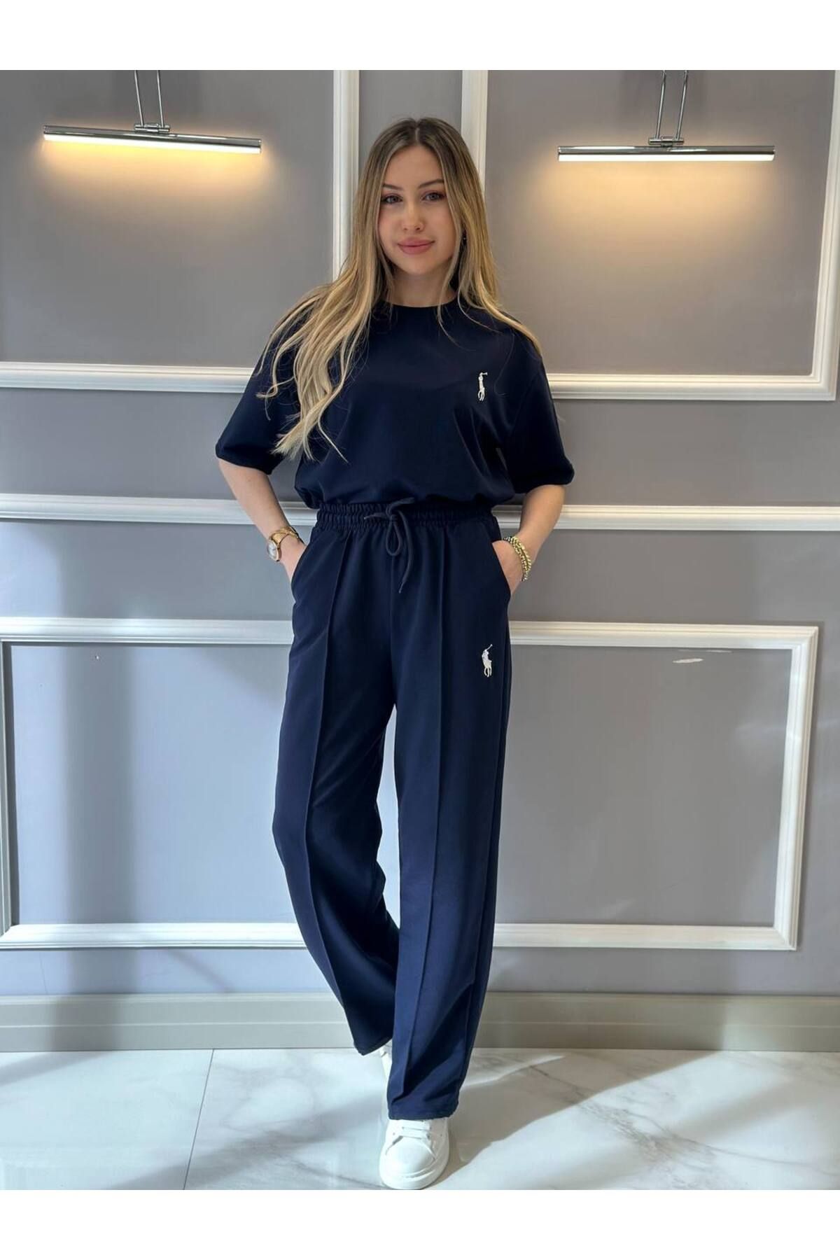 Abalı Yeni sezon- Merselize ,yumuşak , yazlık, modal iplik 2li Takım po Lo model.
