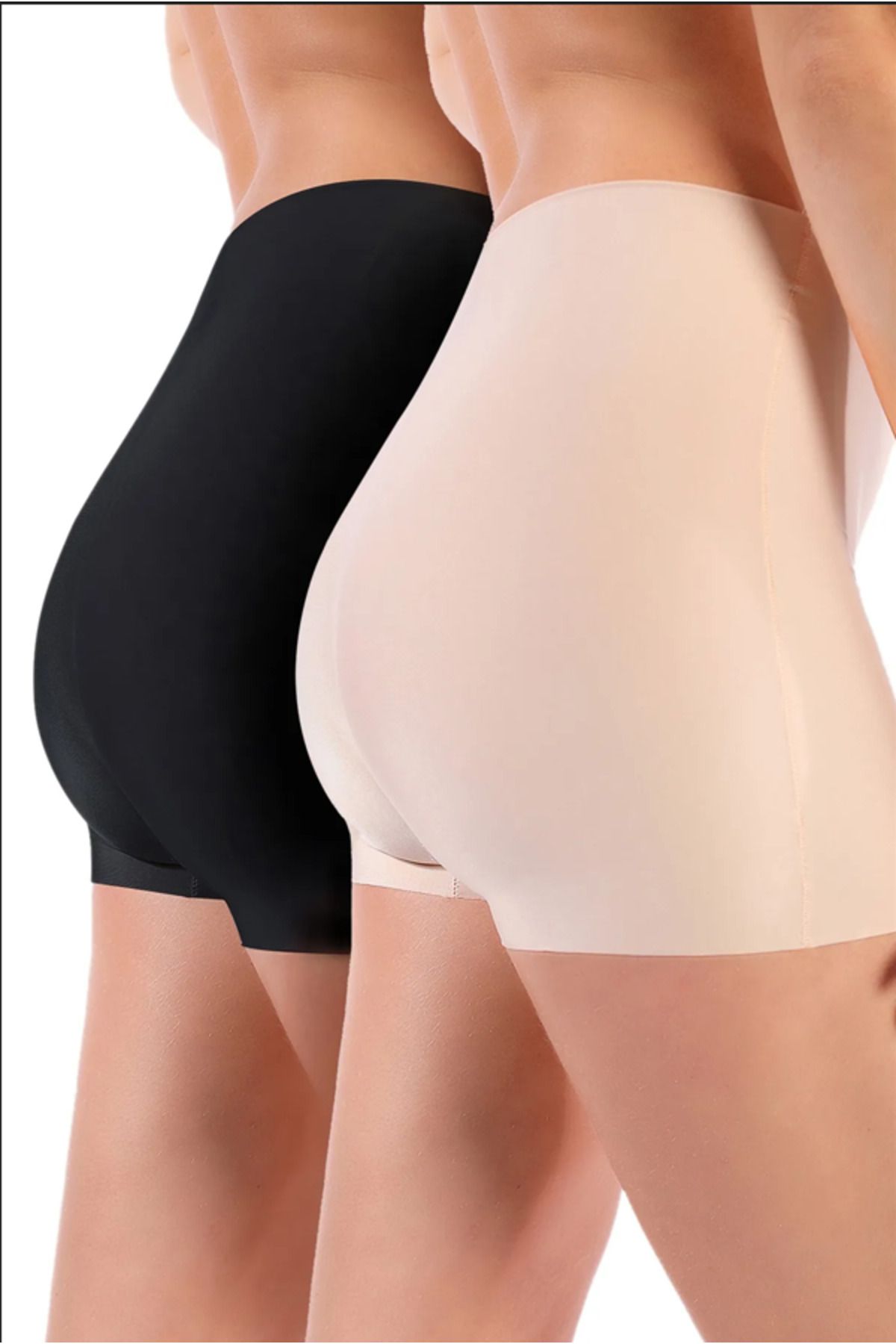 Atelier Tuberose Lazer Kesim Kadın Boxer 2'Lİ Paket Silikonlu İz göstermez/İz yapmaz Ekstra İnce