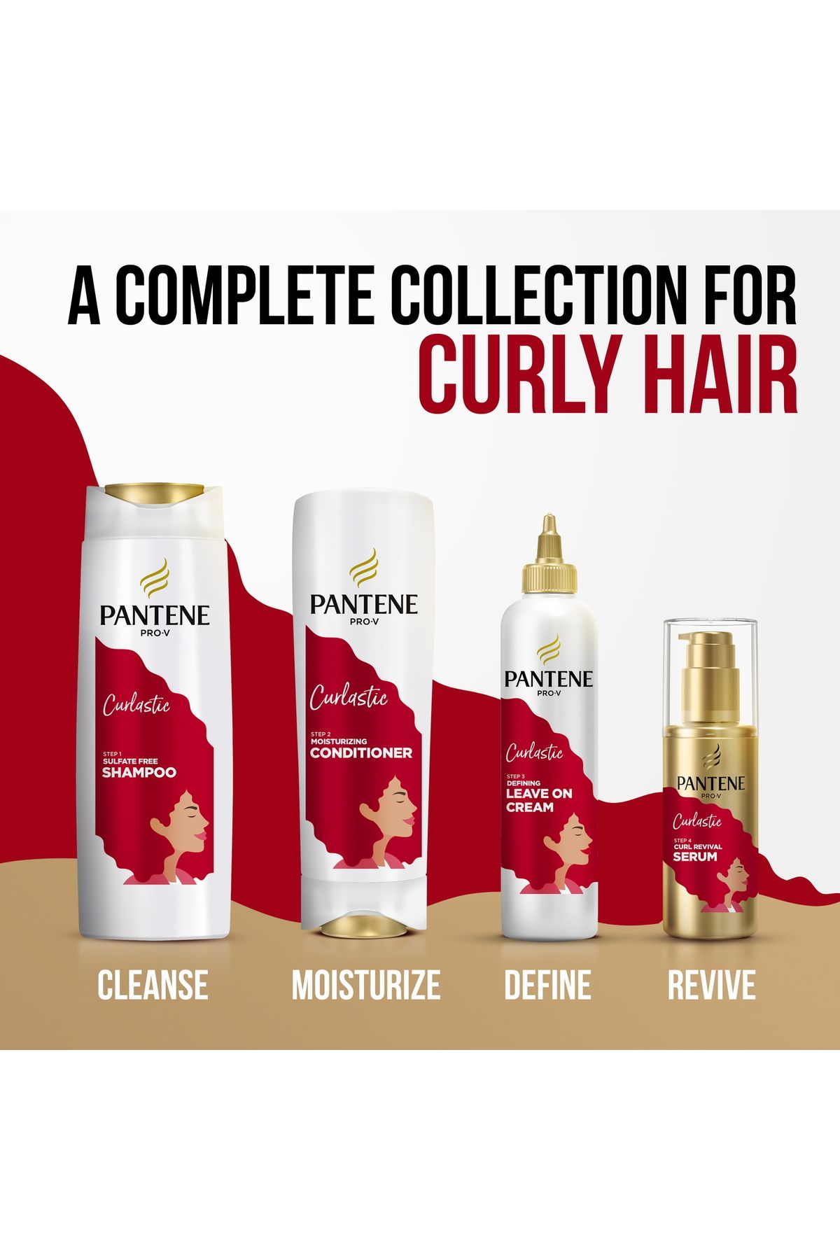 Pantene-Pro-V Curlastic Shampoo 400 ml + Conditioner 360 ml 6