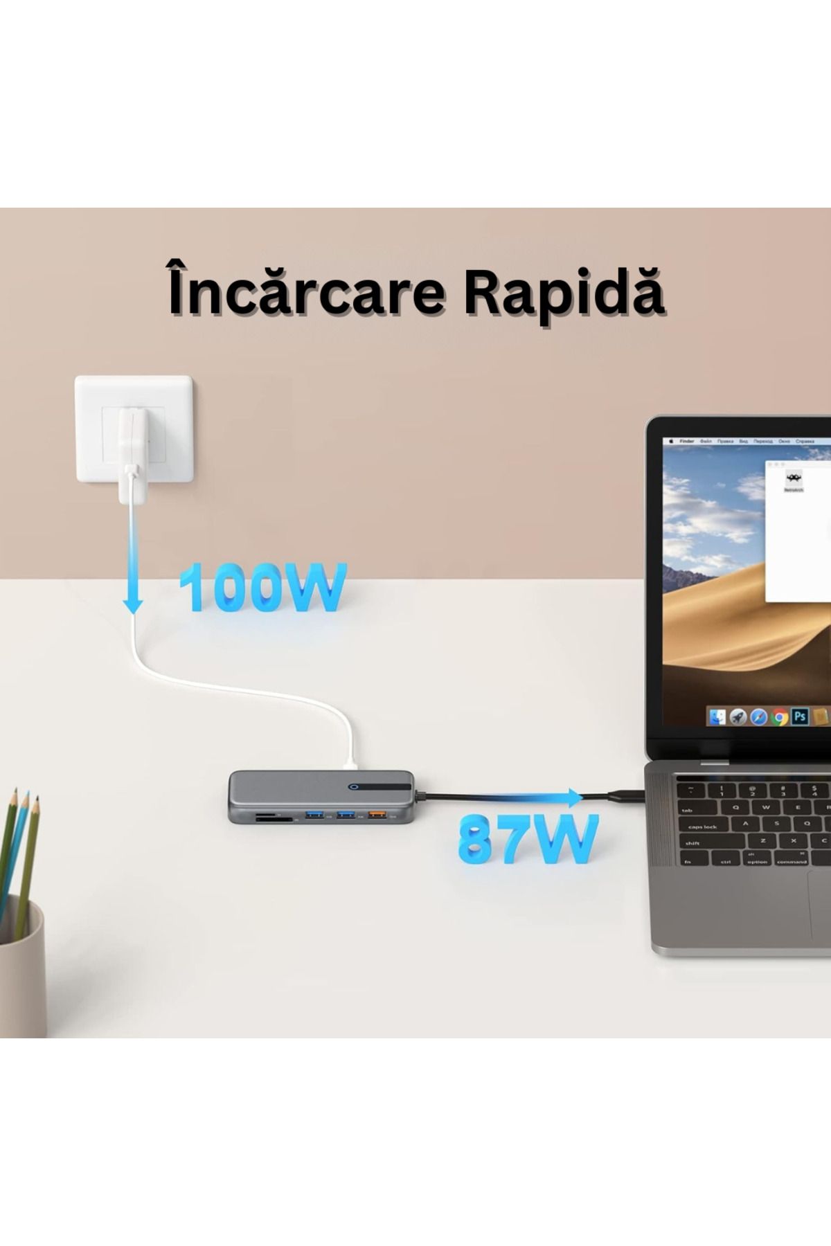 Velixo-10-in-1 Usb-c Hub: 2x Usb-a 3.1, 2x Hdmi 4k\@30hz, Usb-c, Rj45 Ethernet, 87w Pd, Sd/micro Sd Reader 6