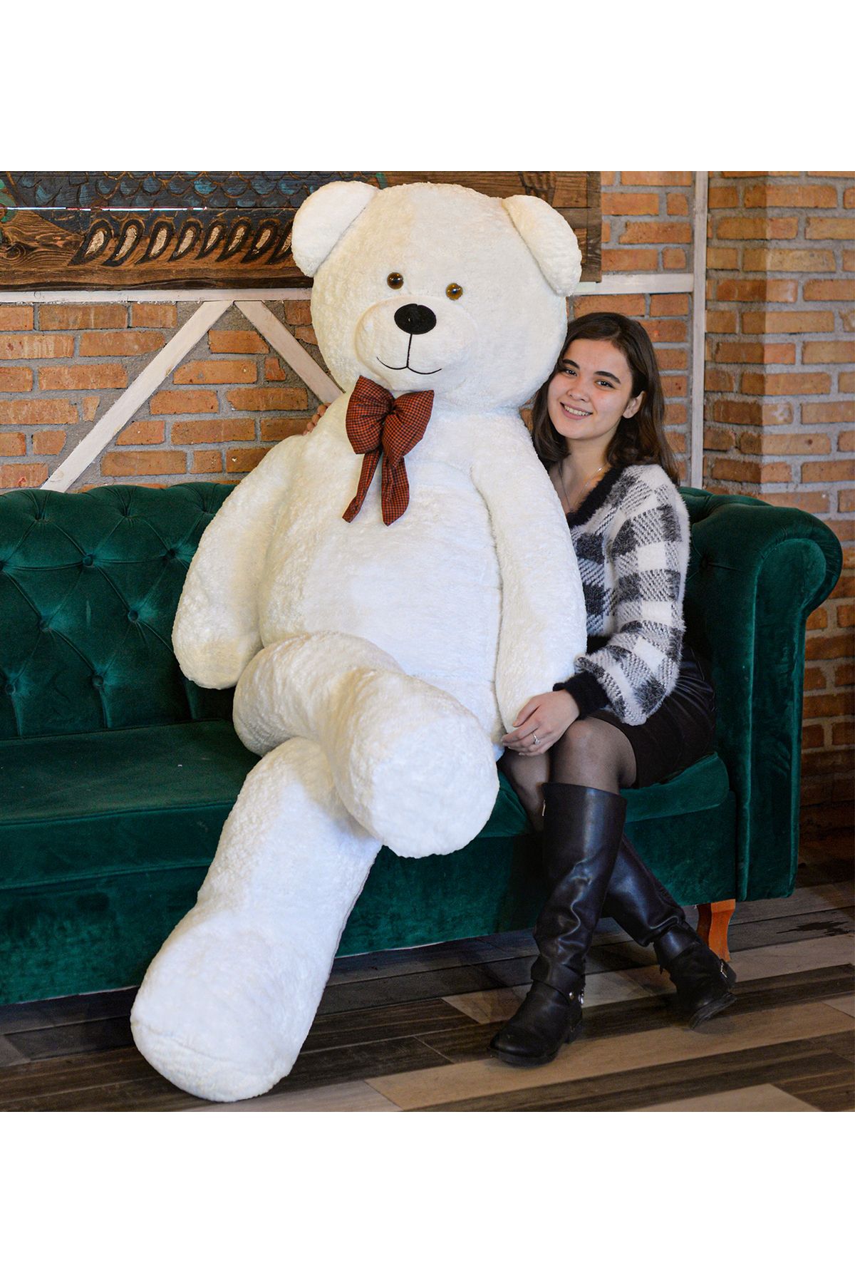 Özgüner Oyuncak Sarılınca Mutlu Eden Hediye: 200 CM Peluş Ayıcık