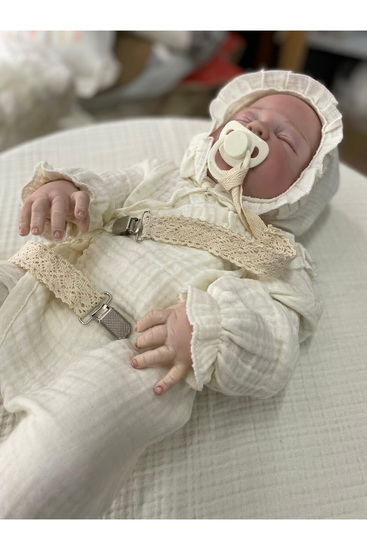 Tly Home Textiles EMZİK ASKISI (NATURAL) BEBEK fotoğrafı 3 (önizleme)