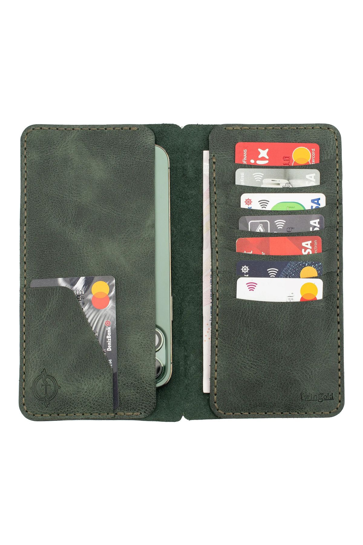 twingold Kişiselleştirilebilir Rainbow Dikey Uzun Cüzdan