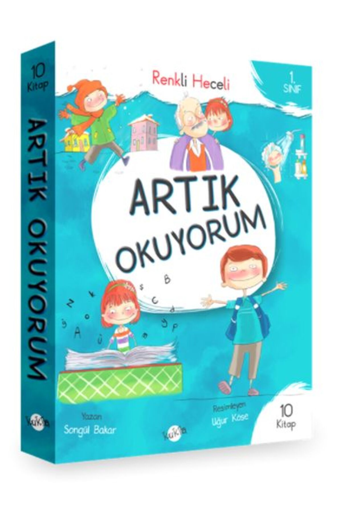 Kukla Yayınları 1Sınıf Artık Okuyorum Renkli Heceli 10 Kitap