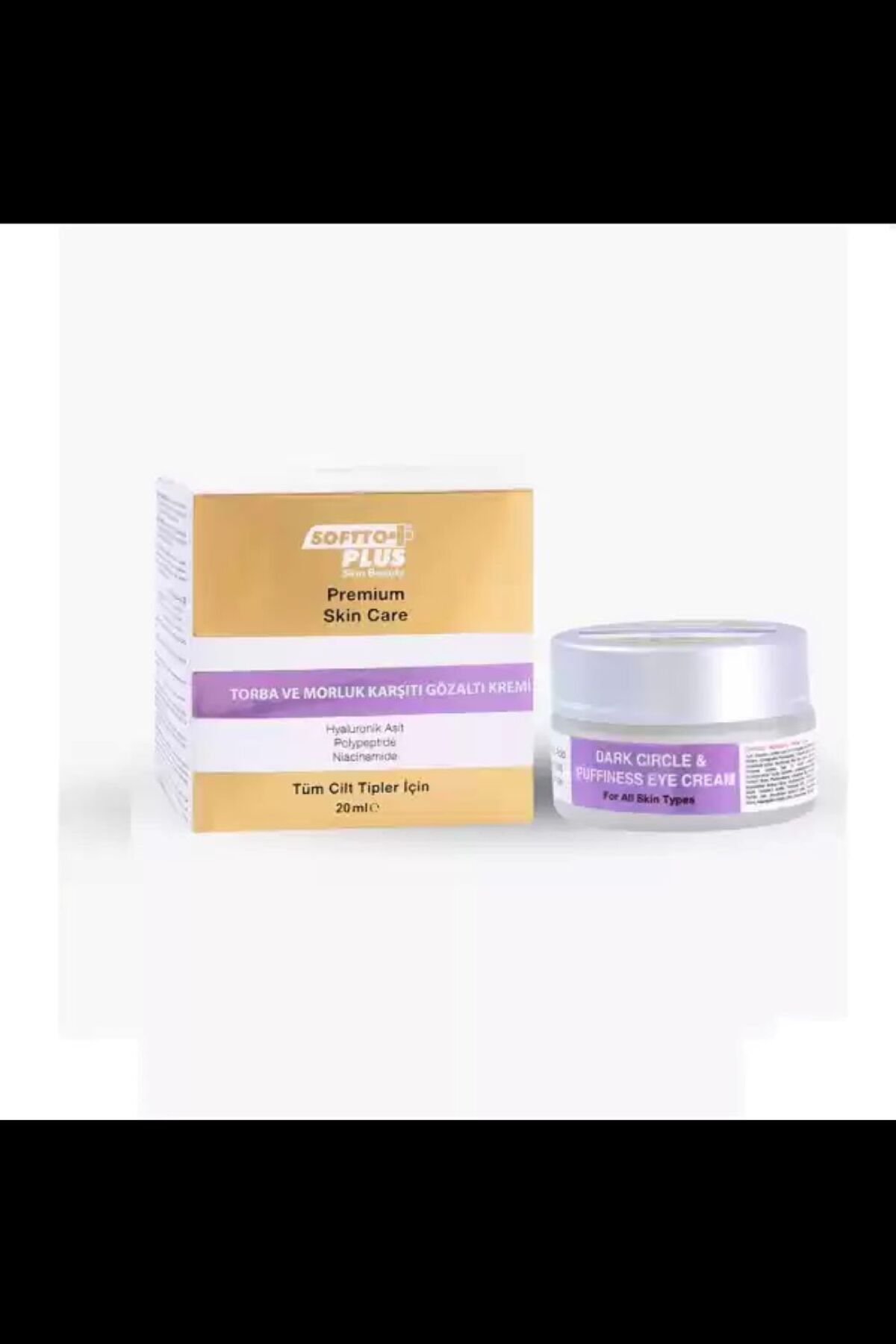 Softto Plus Torba ve Morluk Karşıtı Göz Altı Kremi 20 ML