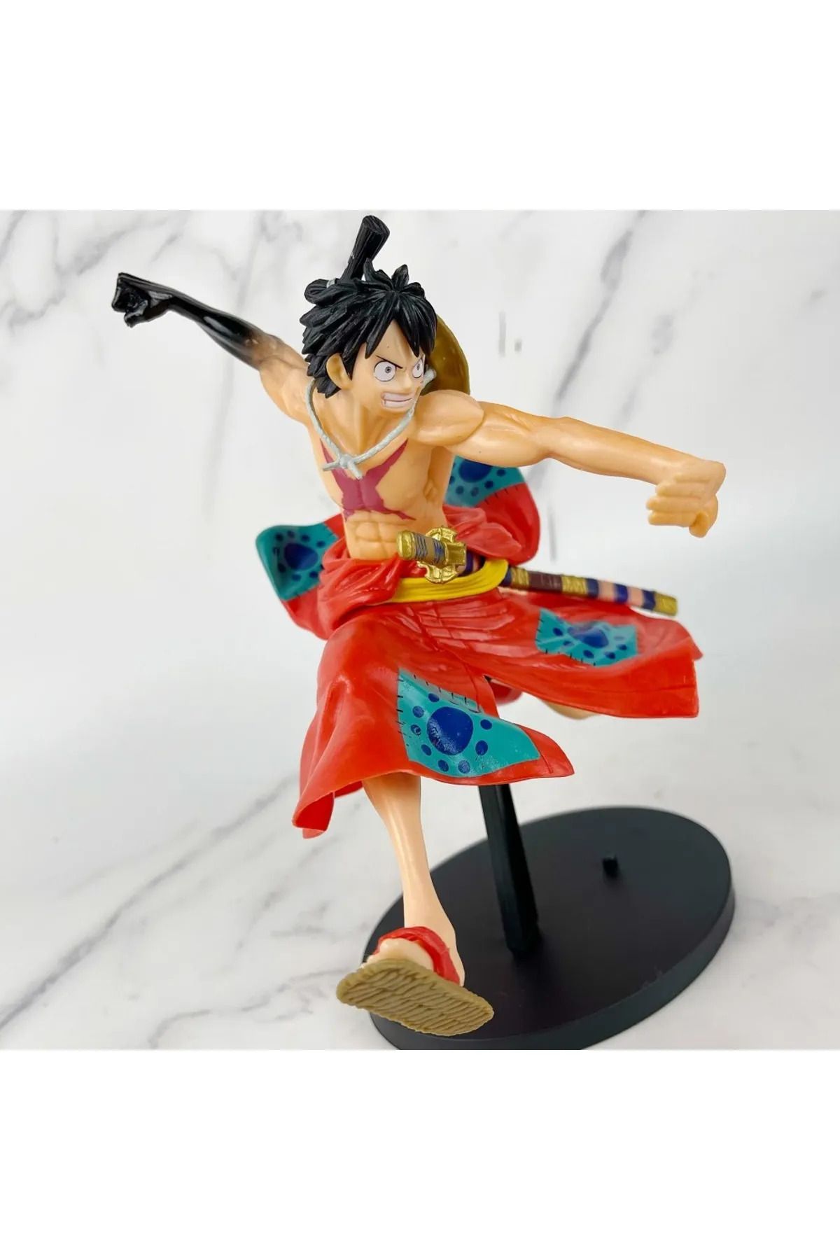 luffy design 23cm Tek Parça Anime Figürü Maymun D Luffy Masaüstü Koleksiyonu Oyuncak Biblo