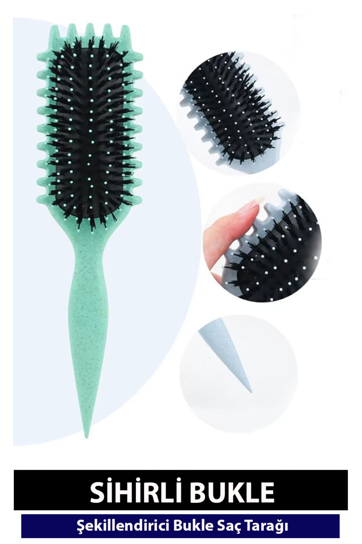 Nehir-Magic Curl Comb - Curl Defining Comb- Curly Hair Brush- Perfect Curls 7